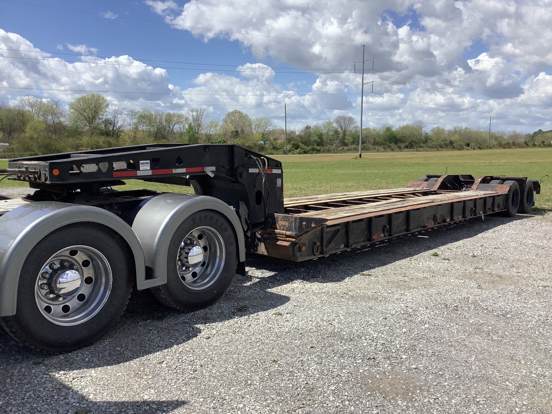 2000 Trail King TK70HDG-452 T/A Removable Gooseneck Lowboy Trailer