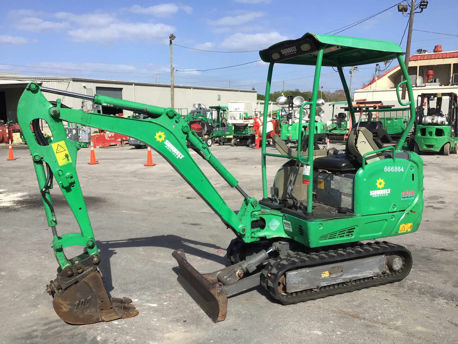 2014 Takeuchi TB216 Mini Excavator