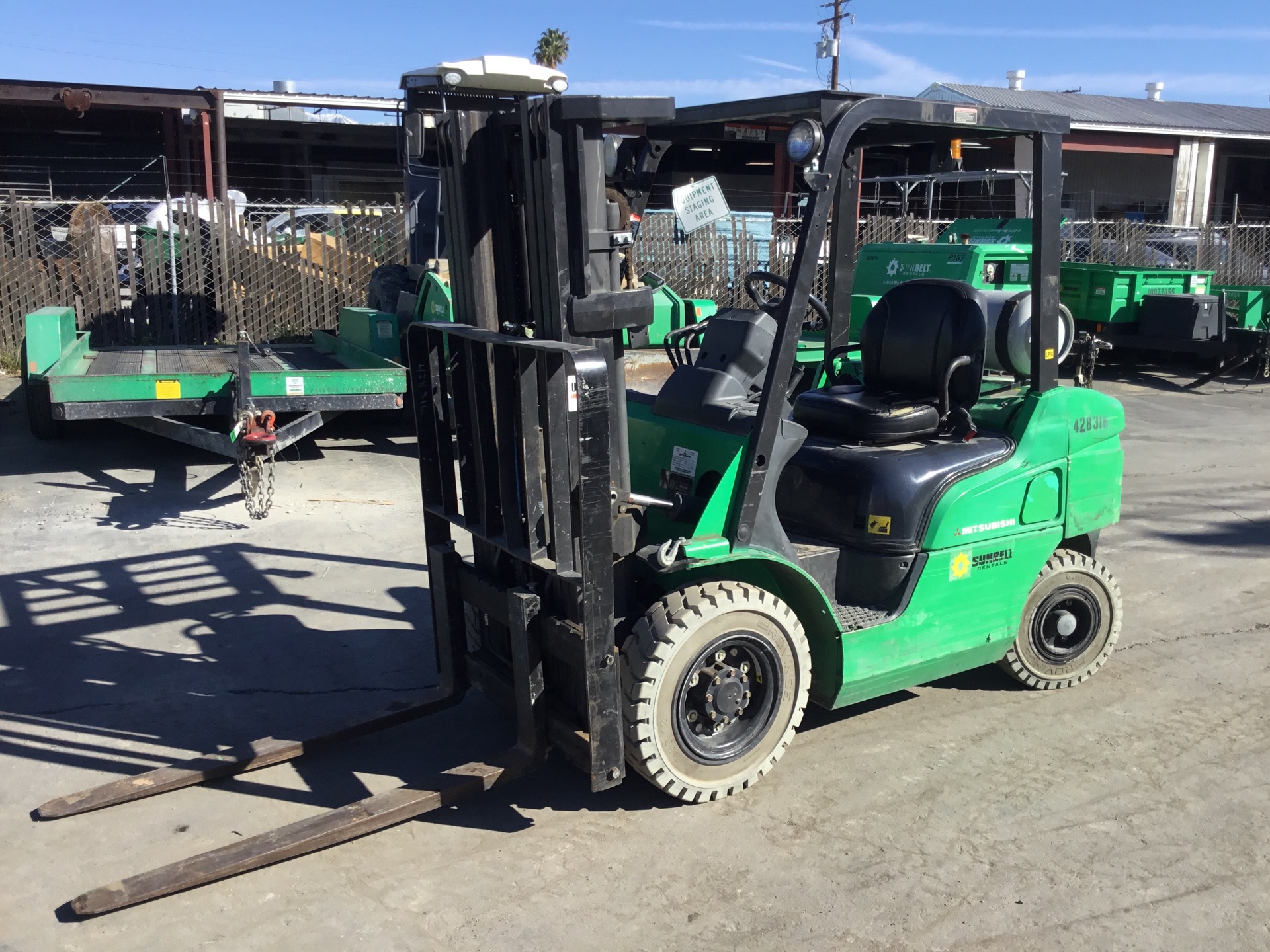 2012 Mitsubishi FG25N 4950 lb Cushion Tire Forklift