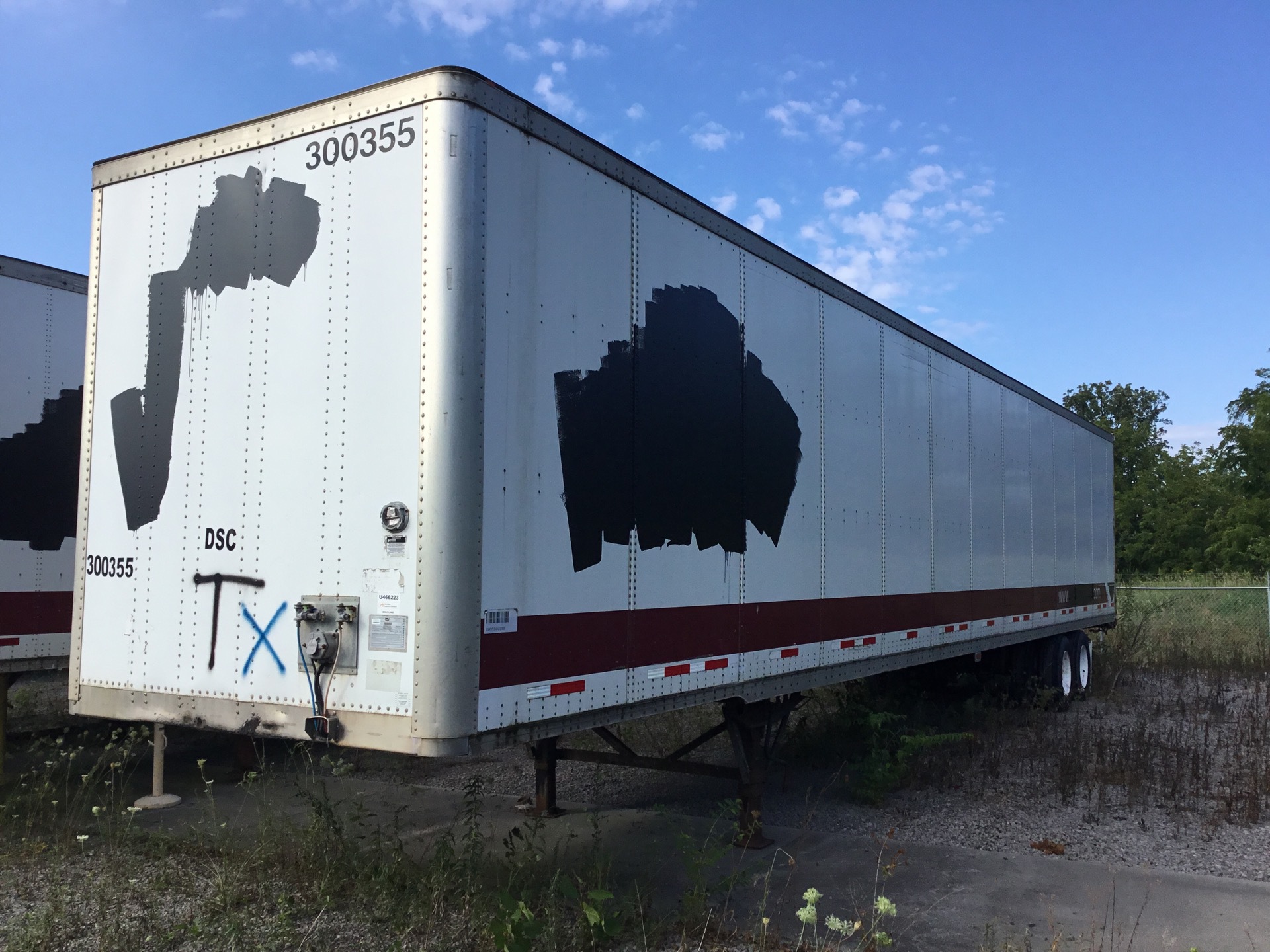 2008 Wabash DVCVHPC 53 ft x 102 in T/A Van Trailer