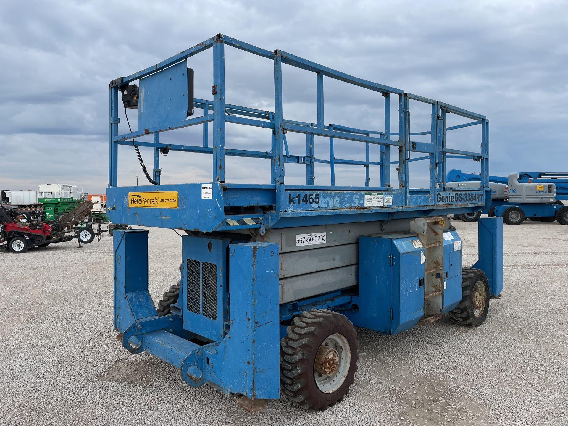 2004 Genie GS-3384RT Dual Fuel 4x4 Scissor Lift