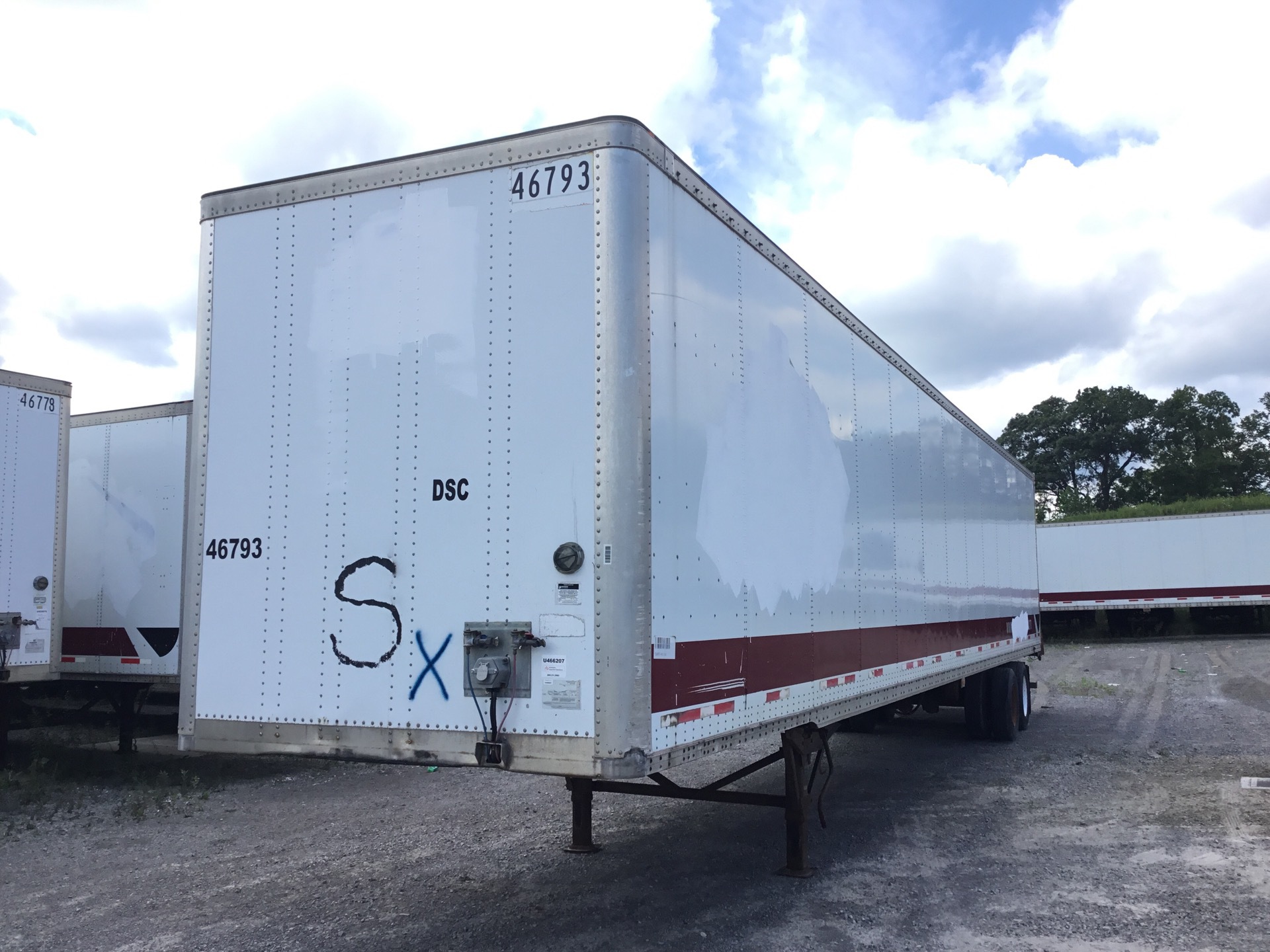 2006 Wabash 53 ft x 102 in T/A Van Trailer