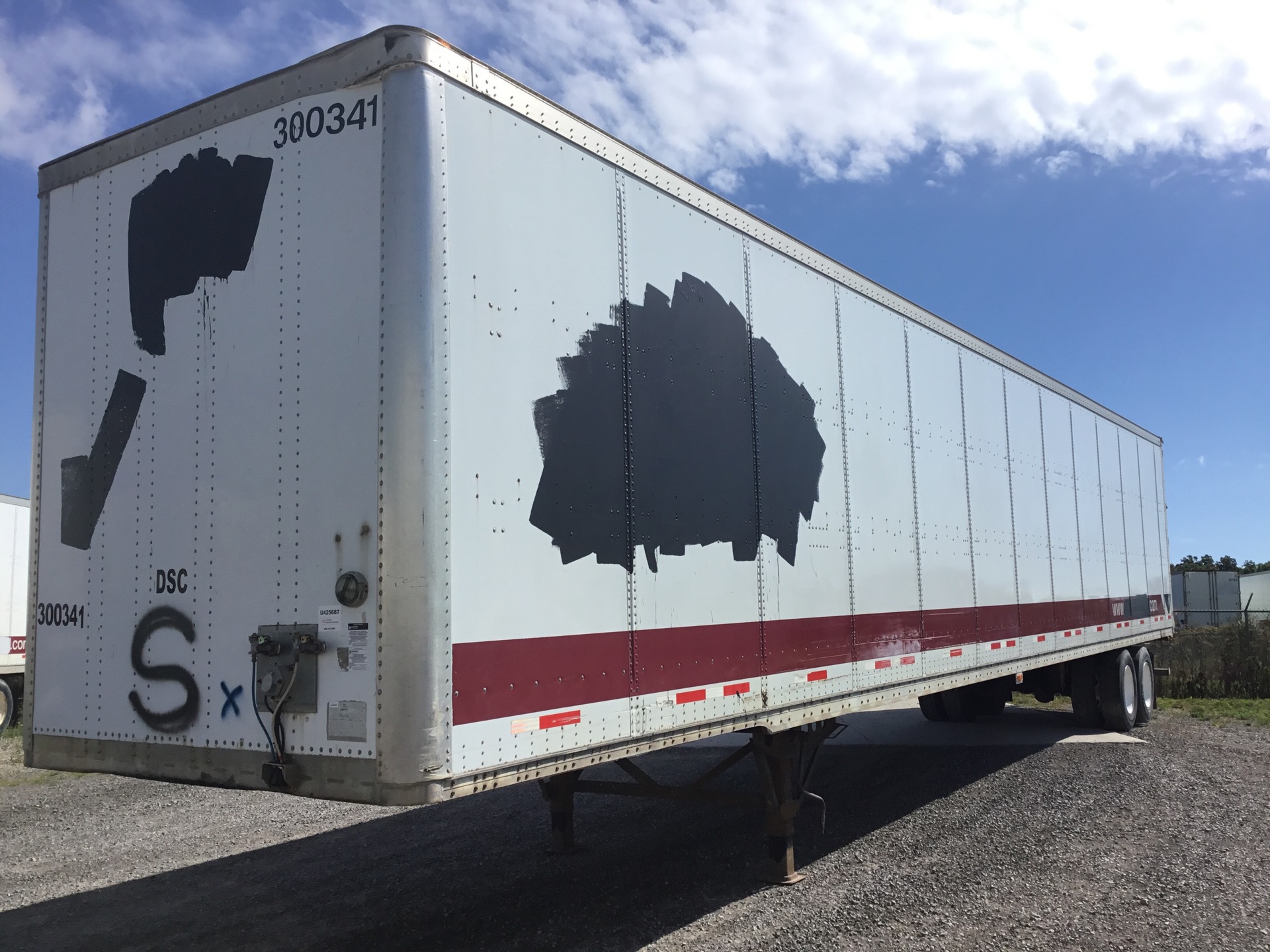 2008 Wabash DVCVHPC 53 ft x 102 in T/A Van Trailer