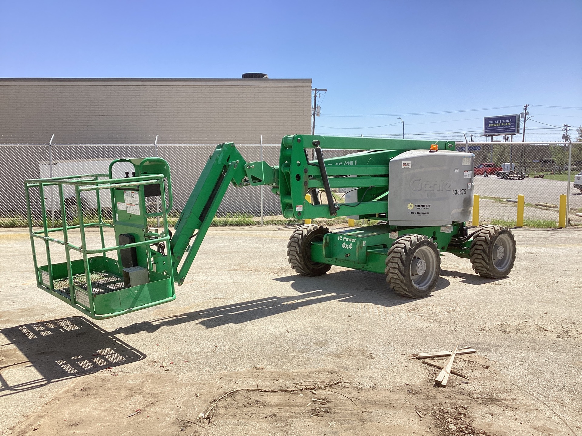 2013 Genie Z-45/25J 4WD Dual Fuel Articulating Boom Lift