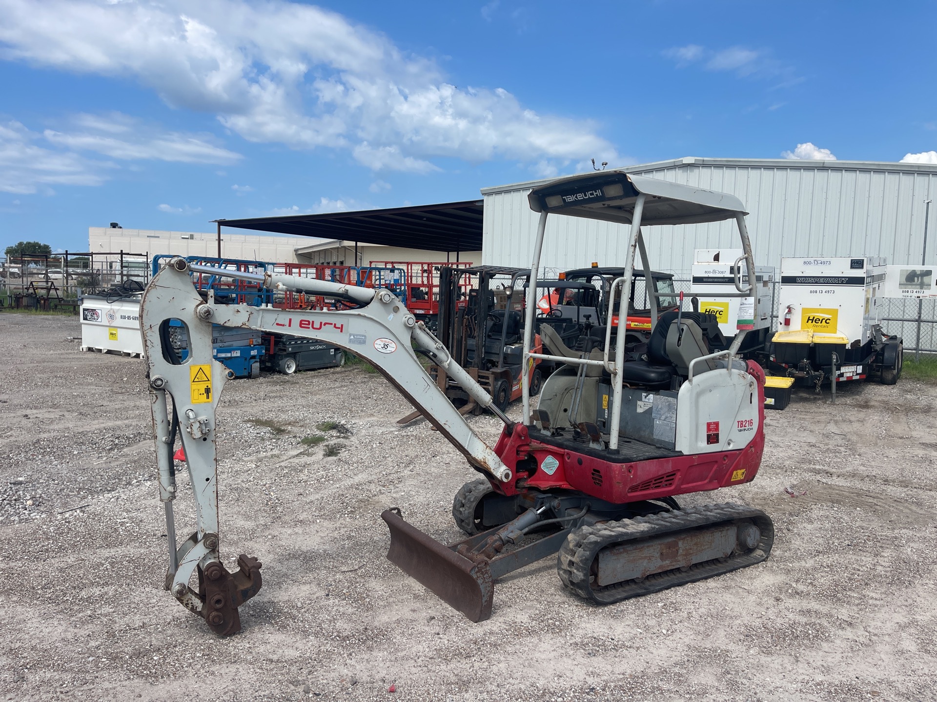 2014 Takeuchi TB216 Mini Excavator