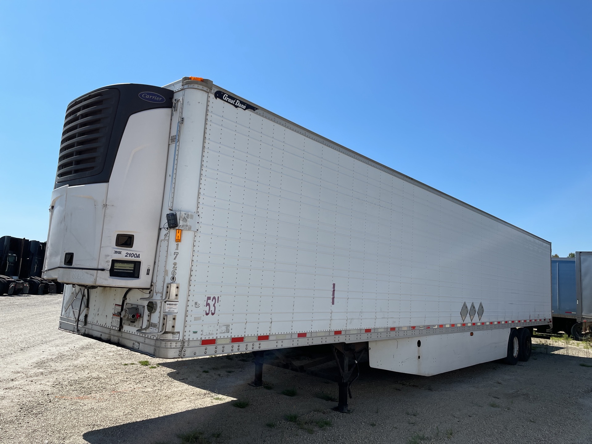 2012 Great Dane 53 ft x 102 in T/A Refrigerated Trailer