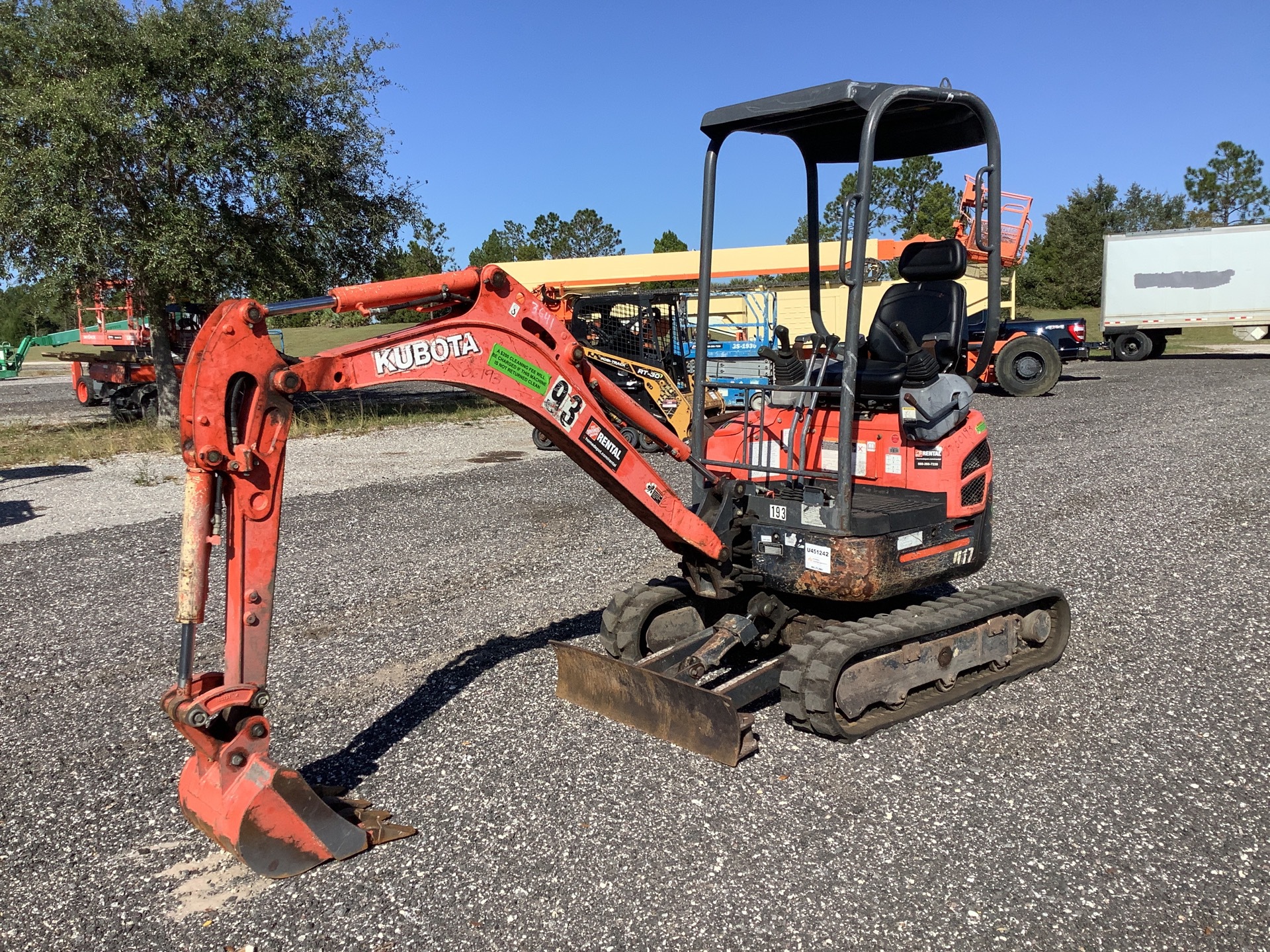 2017 Kubota U17 Mini Excavator