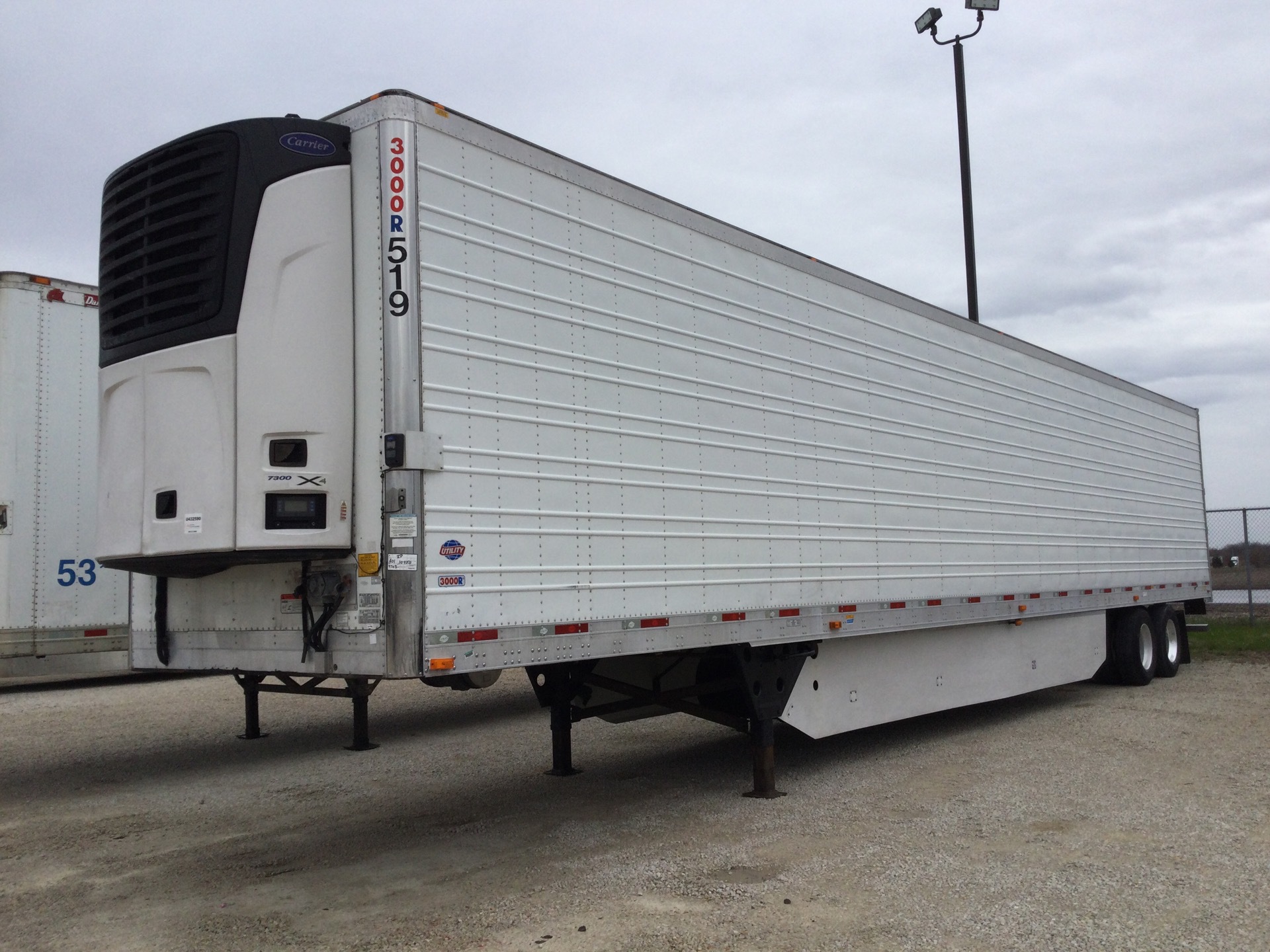 2016 Utility VS2RA 53 ft T/A Refrigerated Trailer