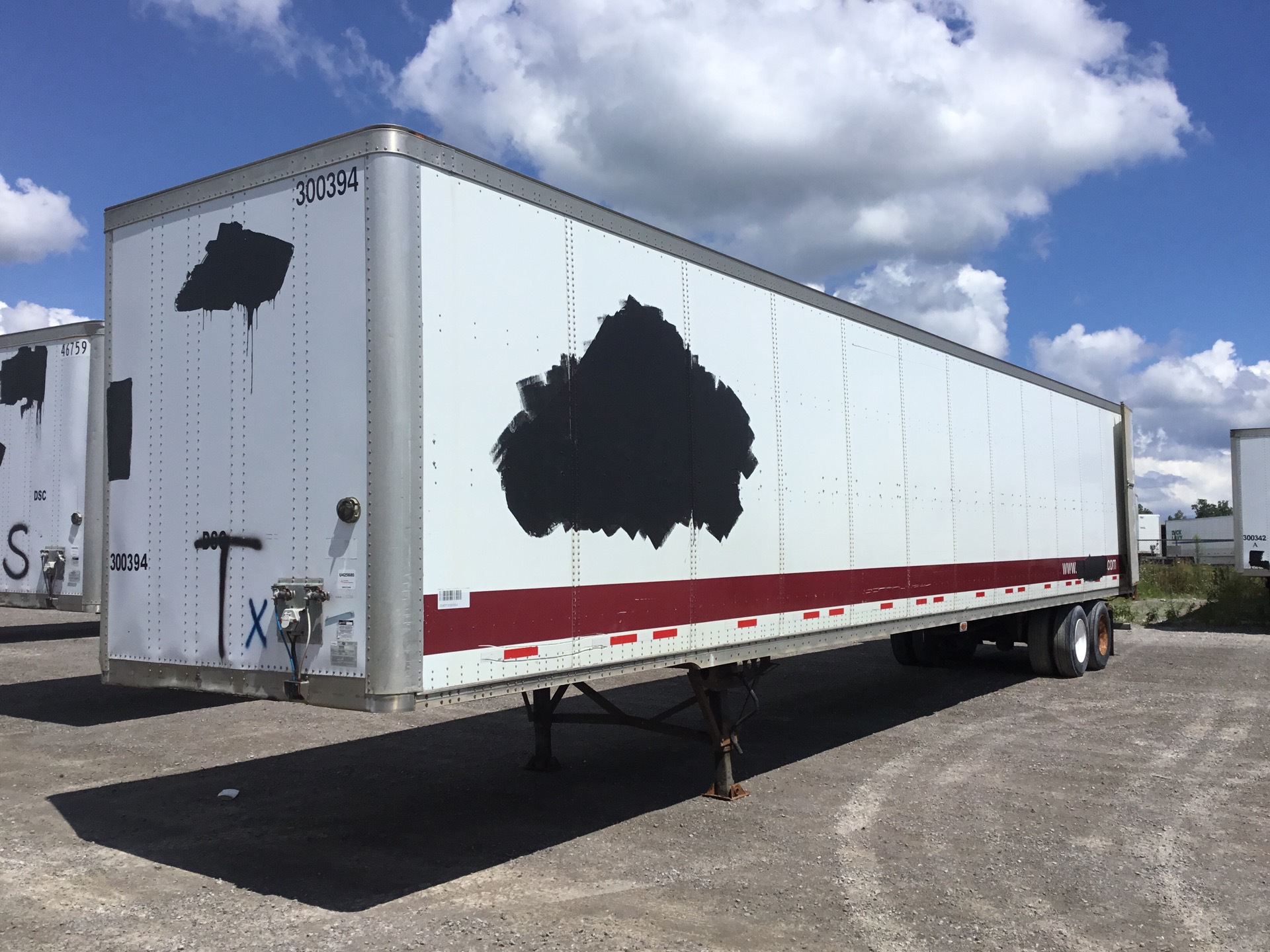 2008 Wabash SE 53 ft x 102 in T/A Van Trailer