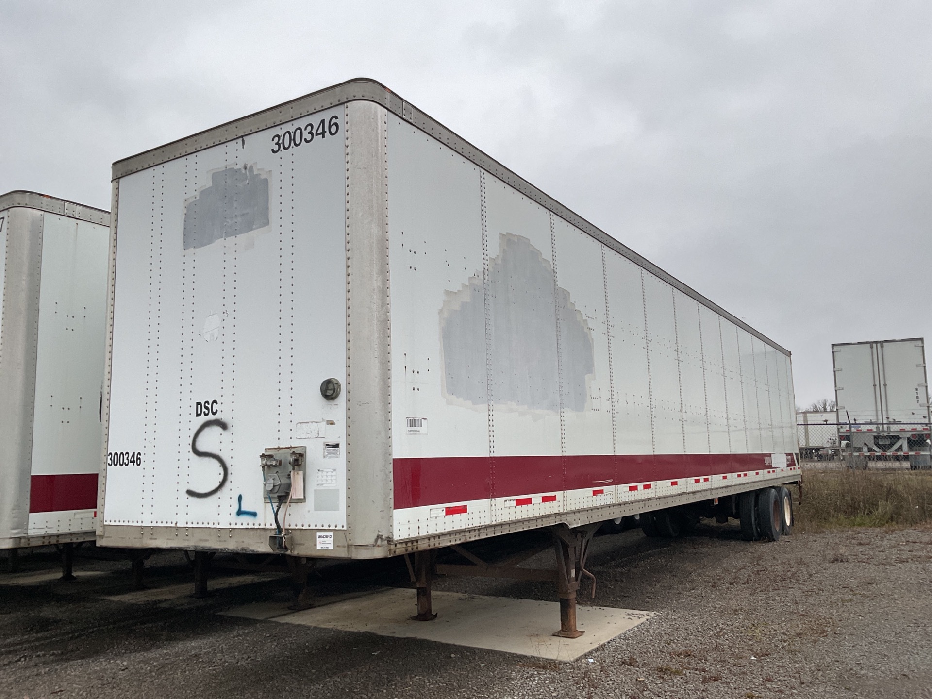 2008 Wabash 53 ft T/A Van Trailer