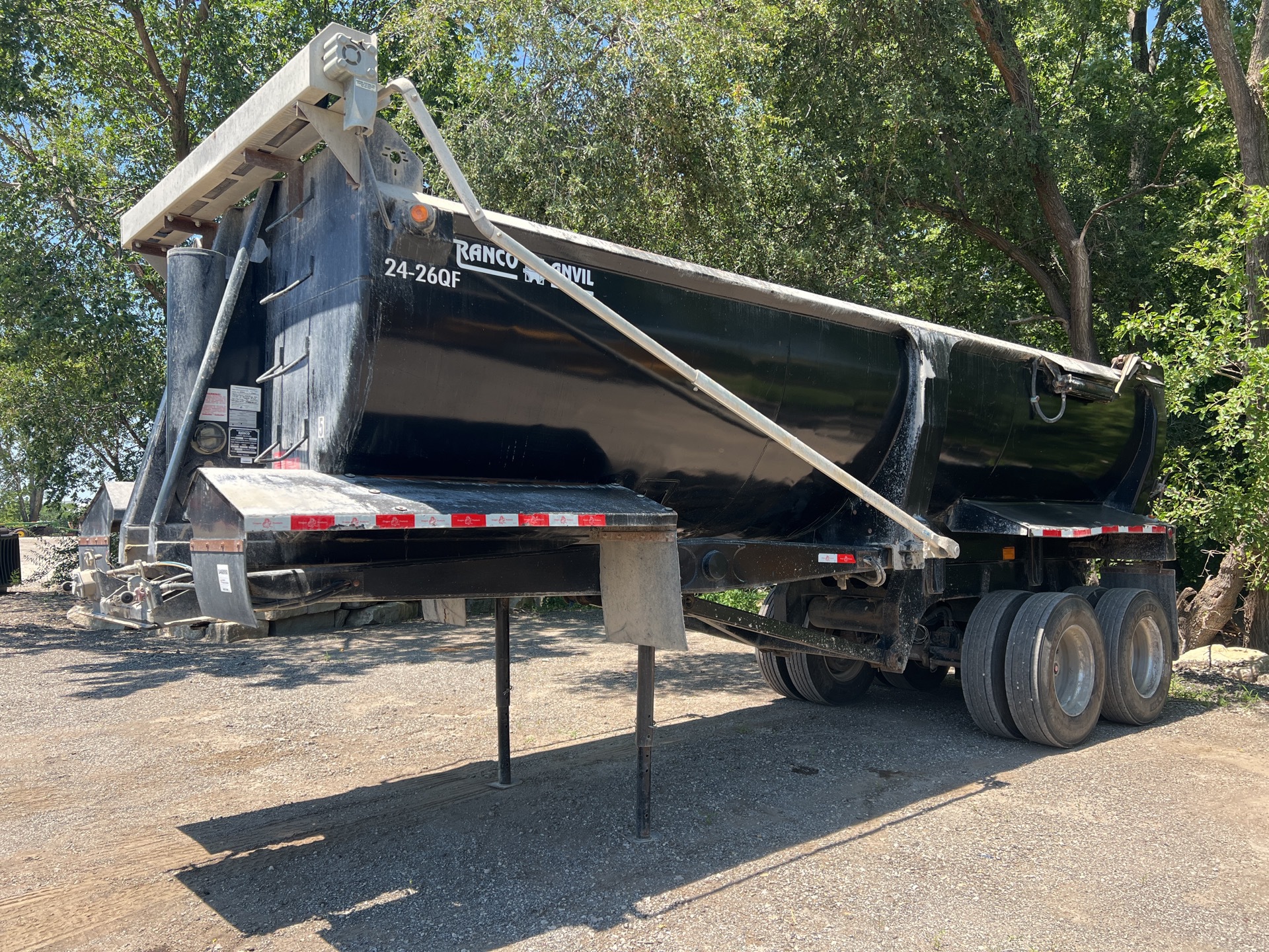 2015 Ranco 24 ft T/A B-Train Lead End Dump Trailer