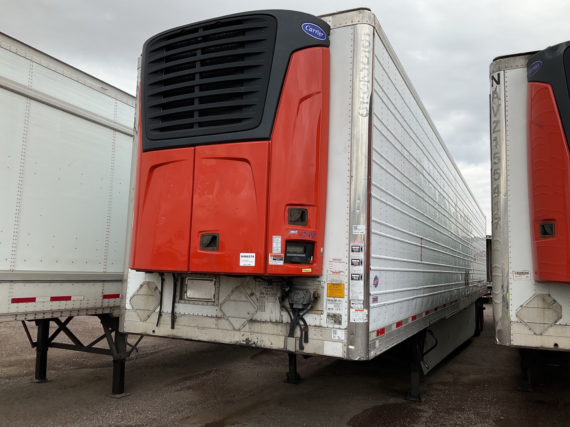 2013 Utility VS2RA 52 ft x 102 in T/A Refrigerated Trailer