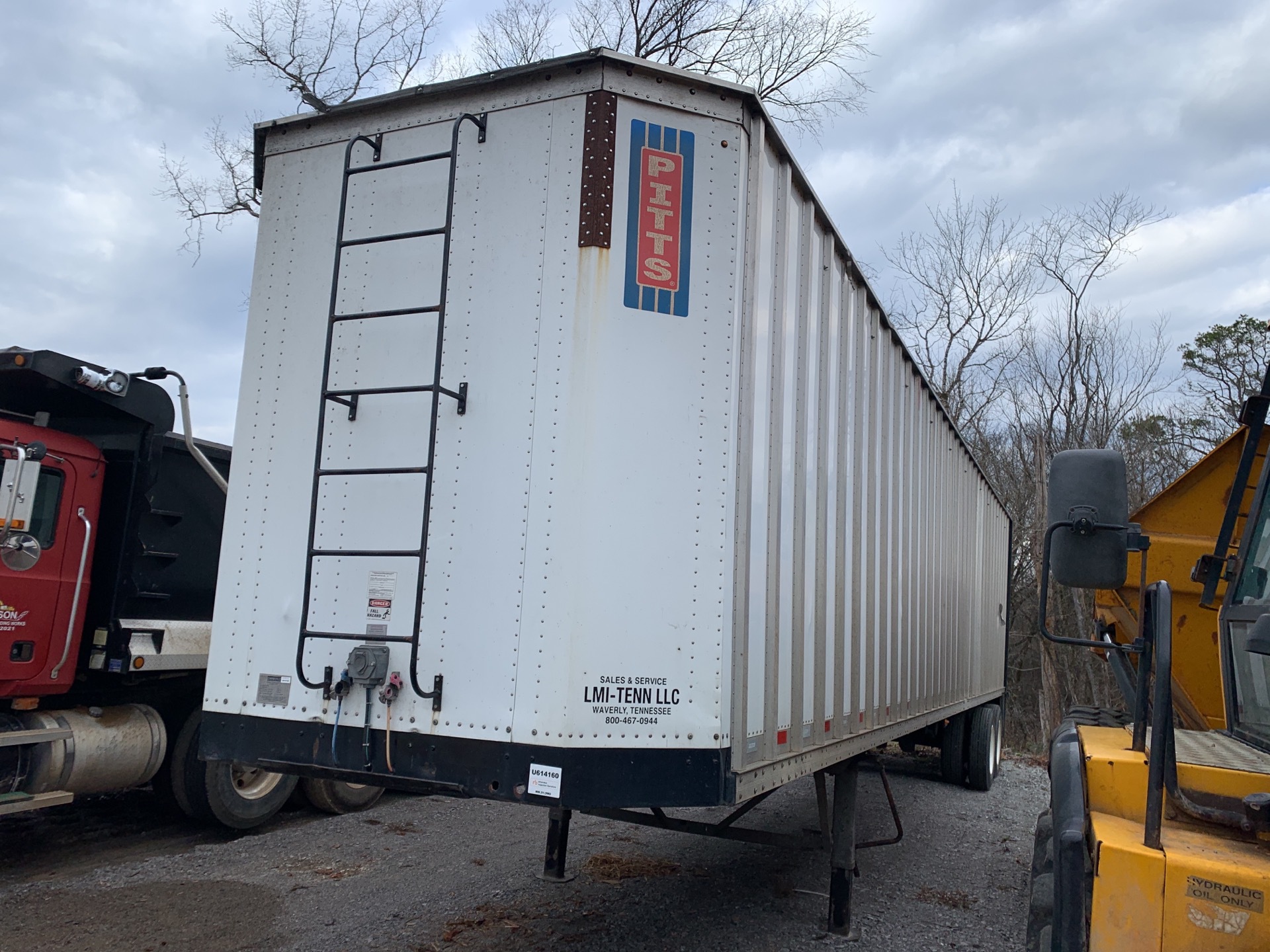 2018 Pitts CV45 45 ft T/A Open-Top Chip Trailer