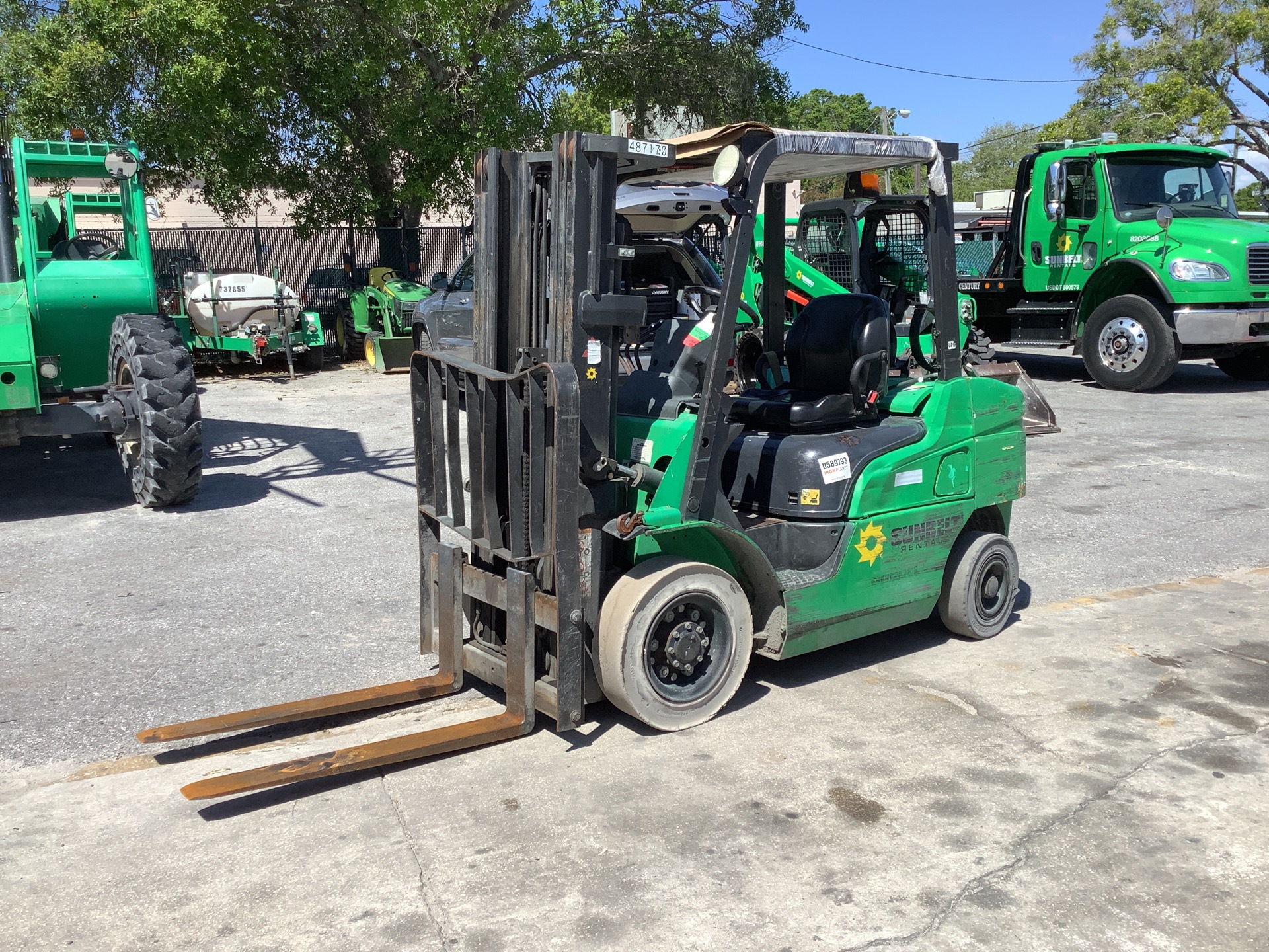 2012 Mitsubishi FG25N 4600 lb Cushion Tire Forklift