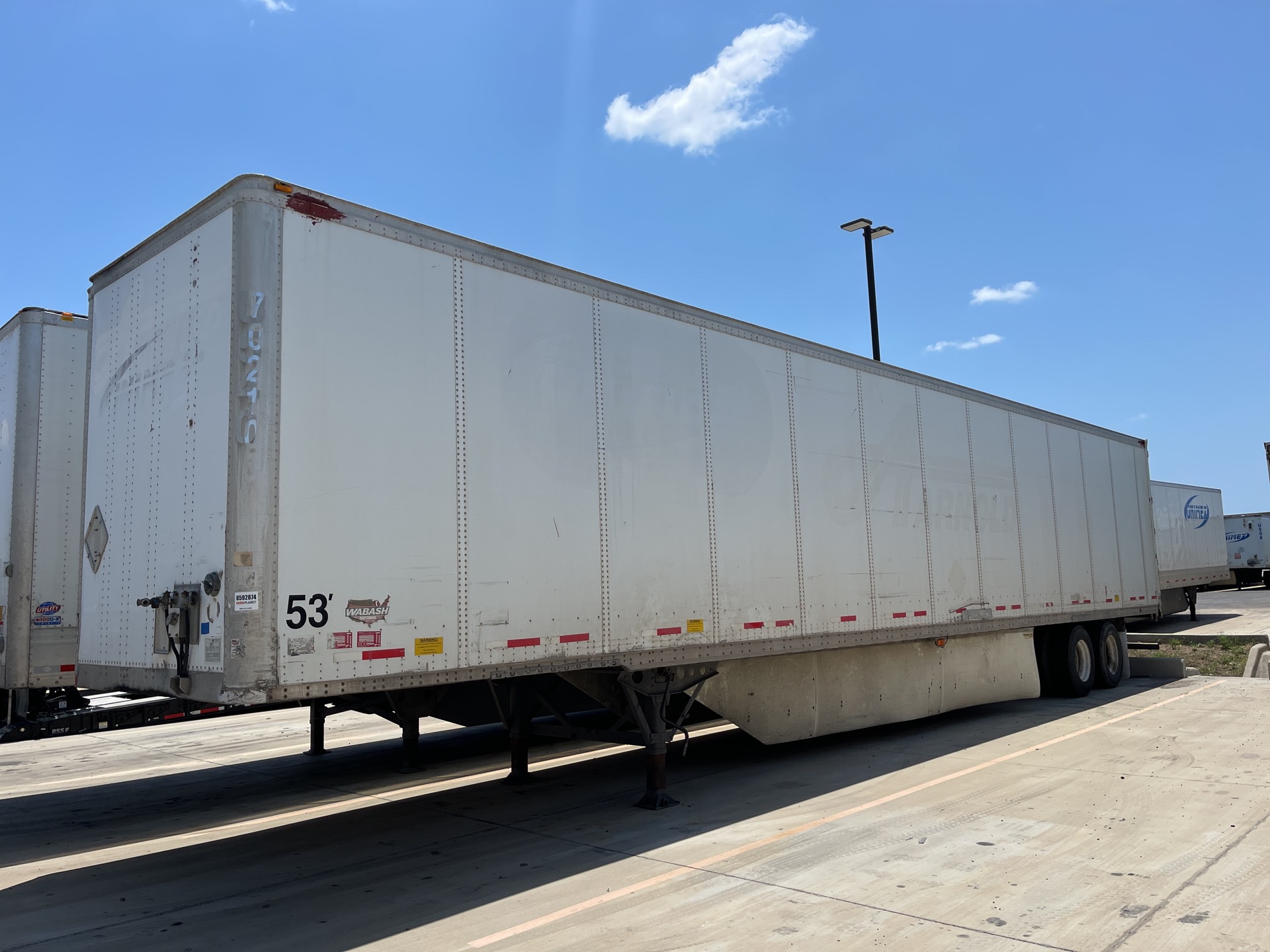 2007 Wabash DVCVHPC T/A Van Trailer