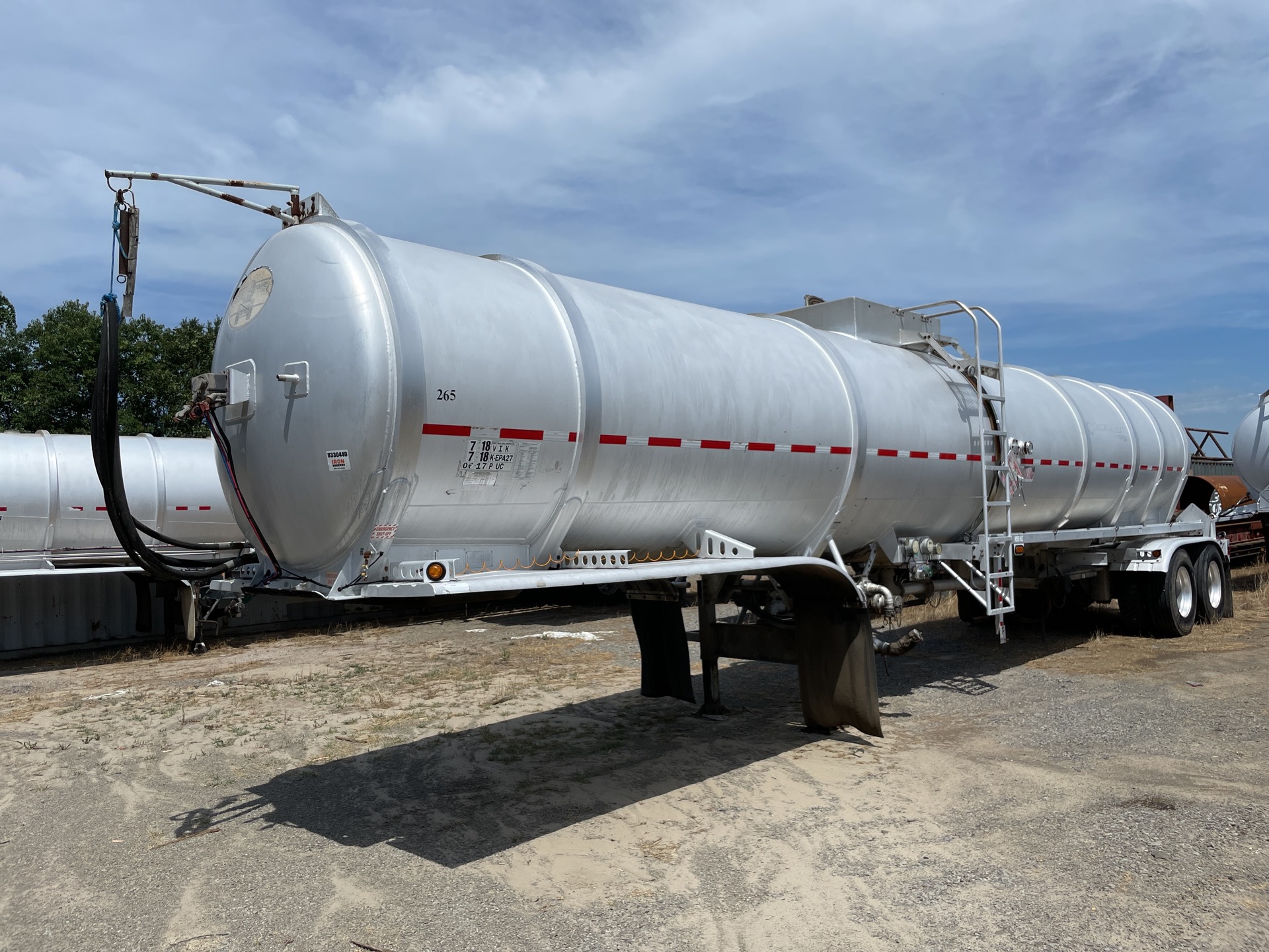 2012 Stephens 9500 gal T/A Tanker Trailer