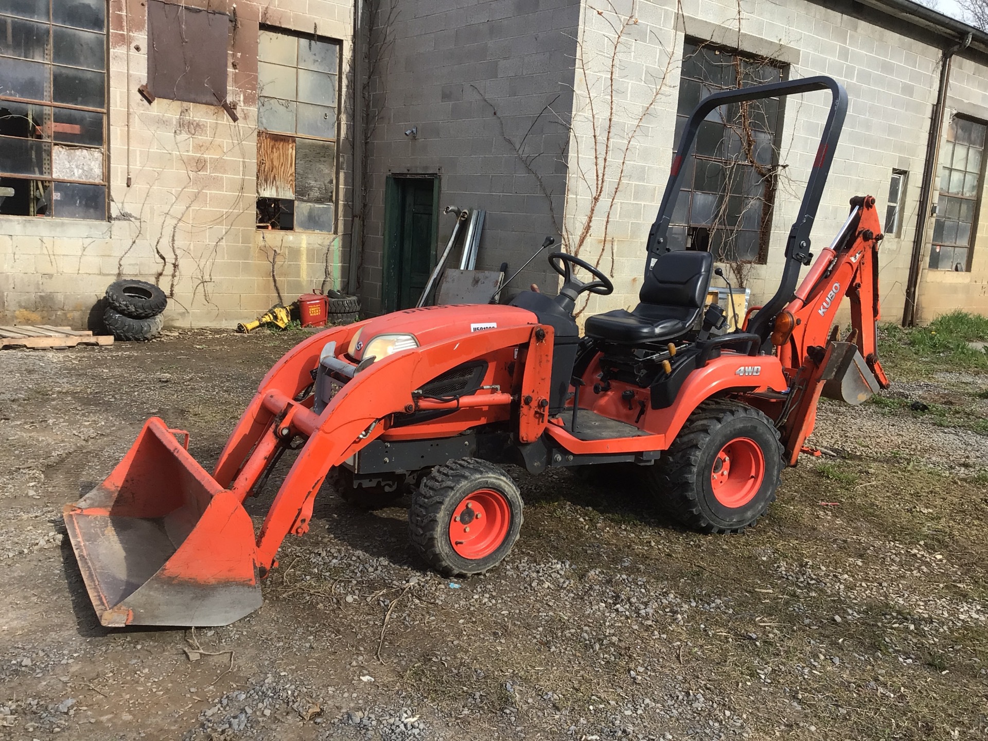 2013 Kubota BX25DLB 4x4 Mini Backhoe Loader