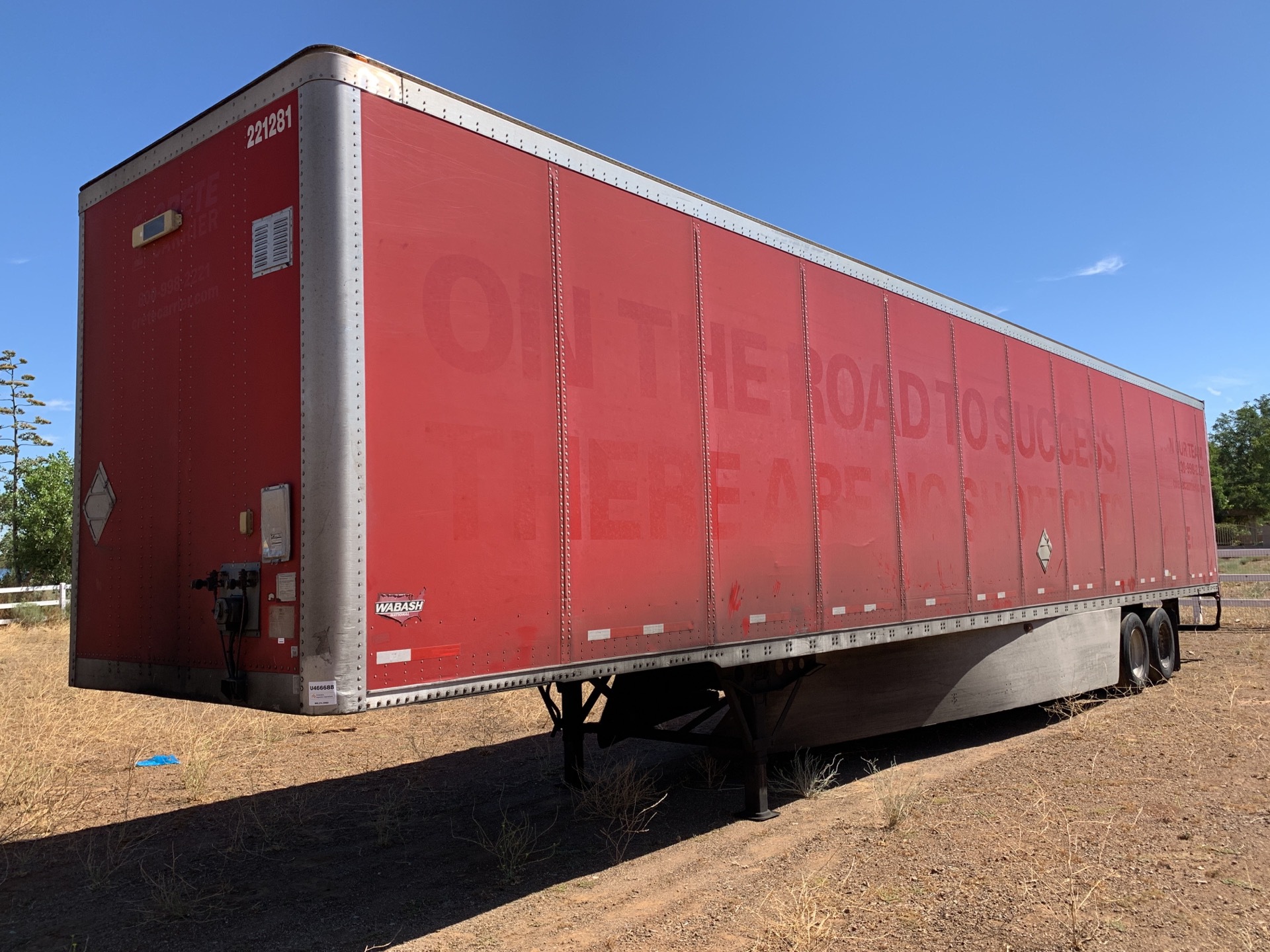 2010 Wabash  53 ft x 102 in T/A Van Trailer