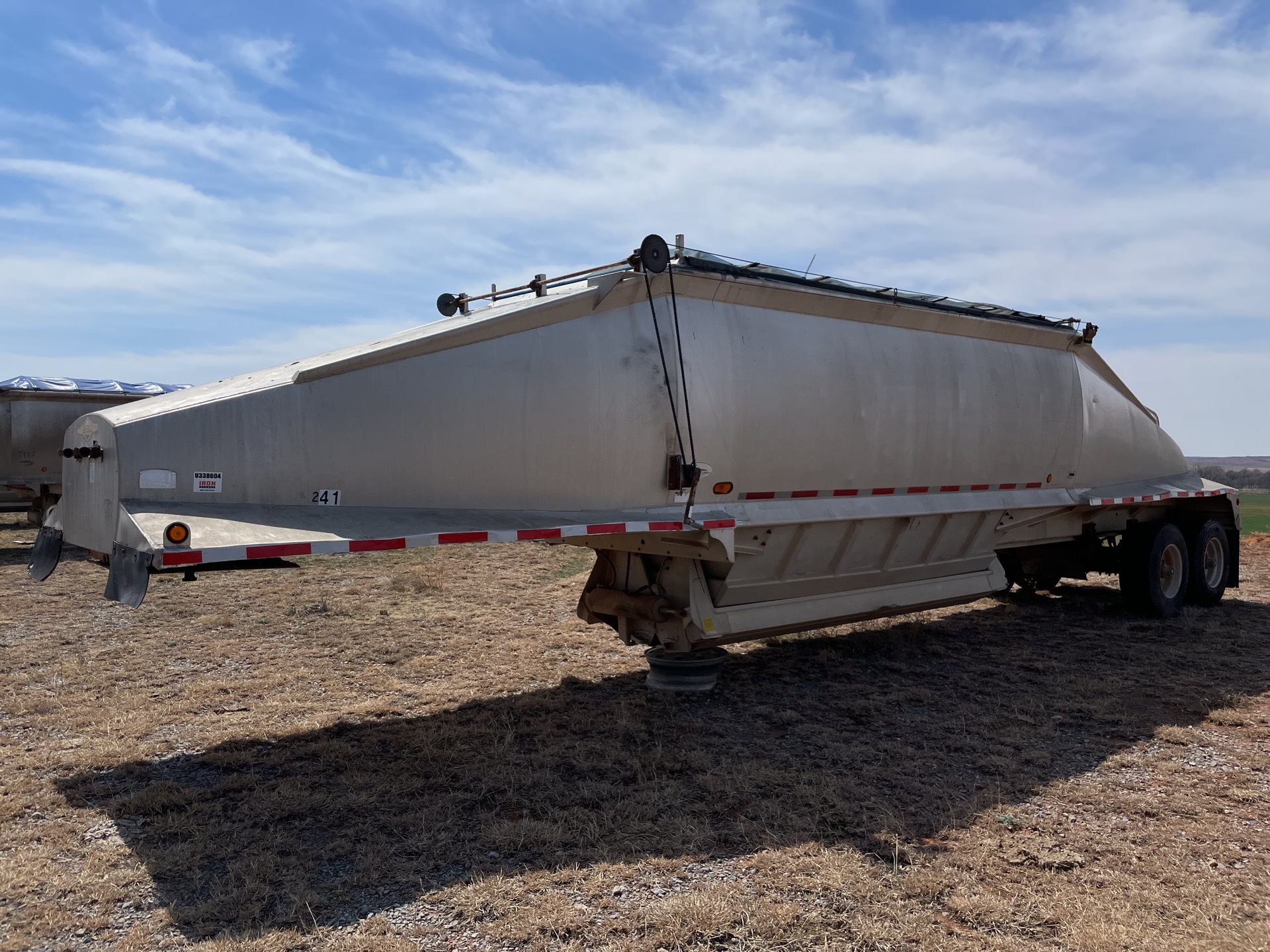 1995 Beall BABDS-24-1 T/A Aluminum Belly Dump Trailer