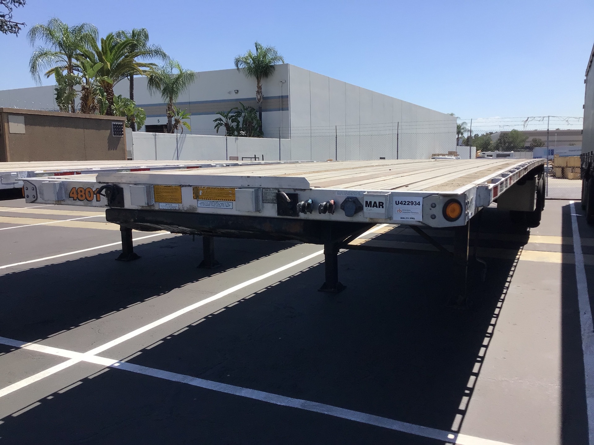 2006 Utility FS2CHA 48 ft T/A Flatbed Trailer