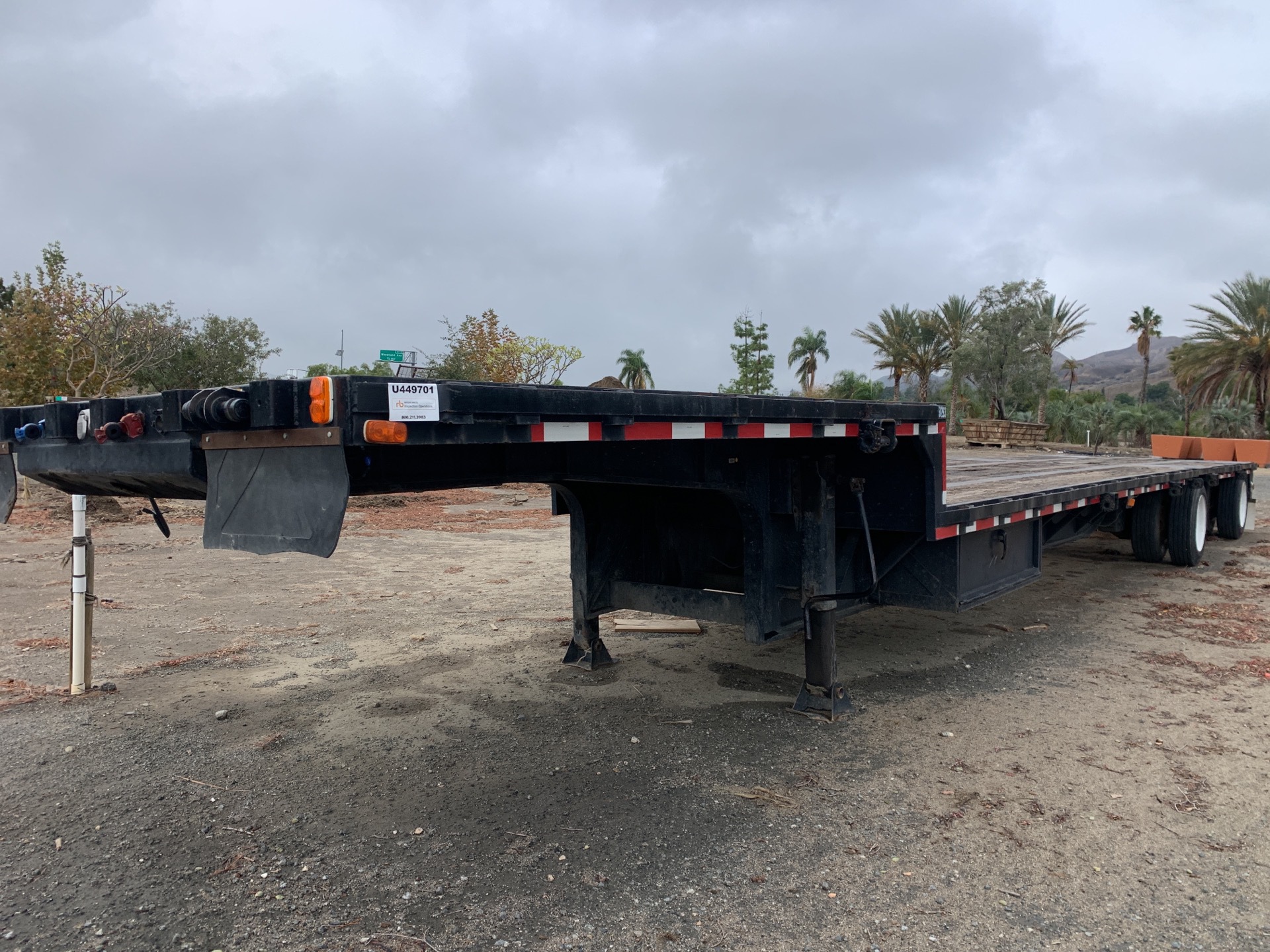 1999 Dorsey 48 ft T/A Spread Axle Single Drop Step Deck Trailer