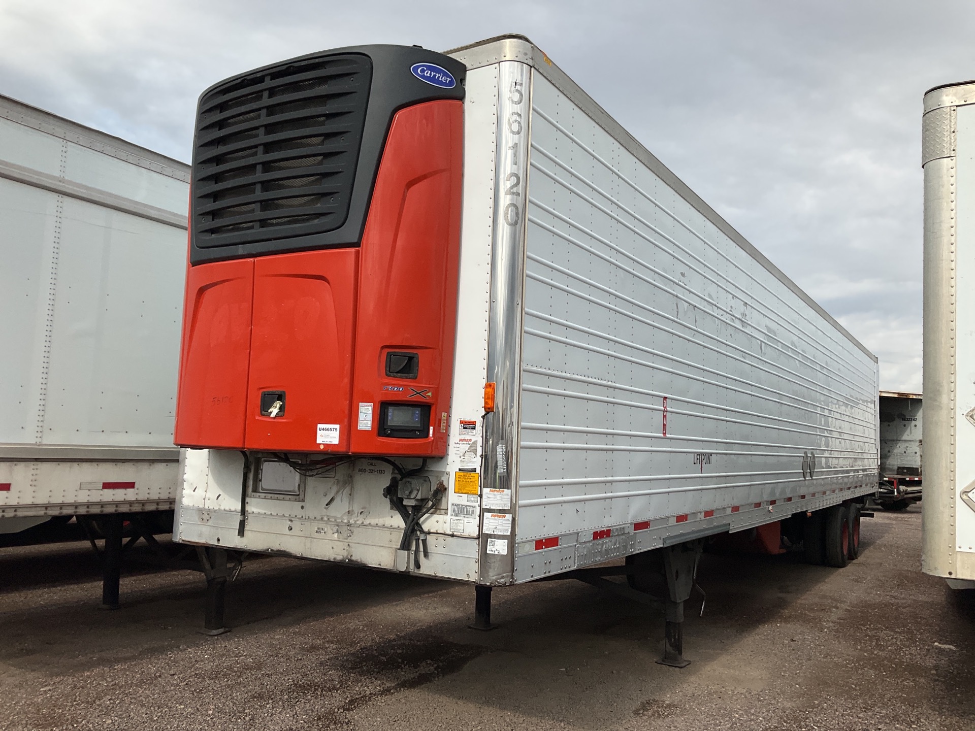 2015 Utility VS2RA 52 ft x 102 in T/A Refrigerated Trailer