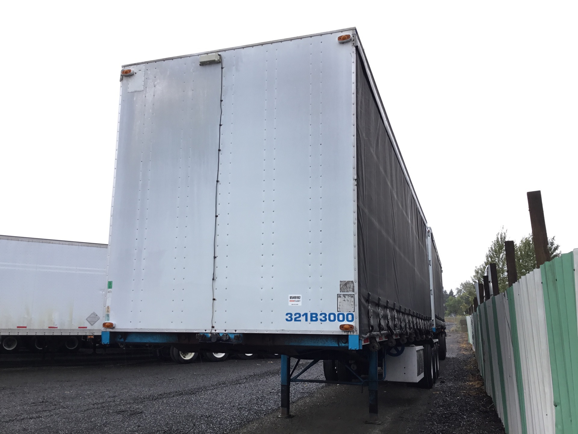 2004 Western Tri/Axle B-Train Curtain Side Trailer w/2004 Western T/A Pup