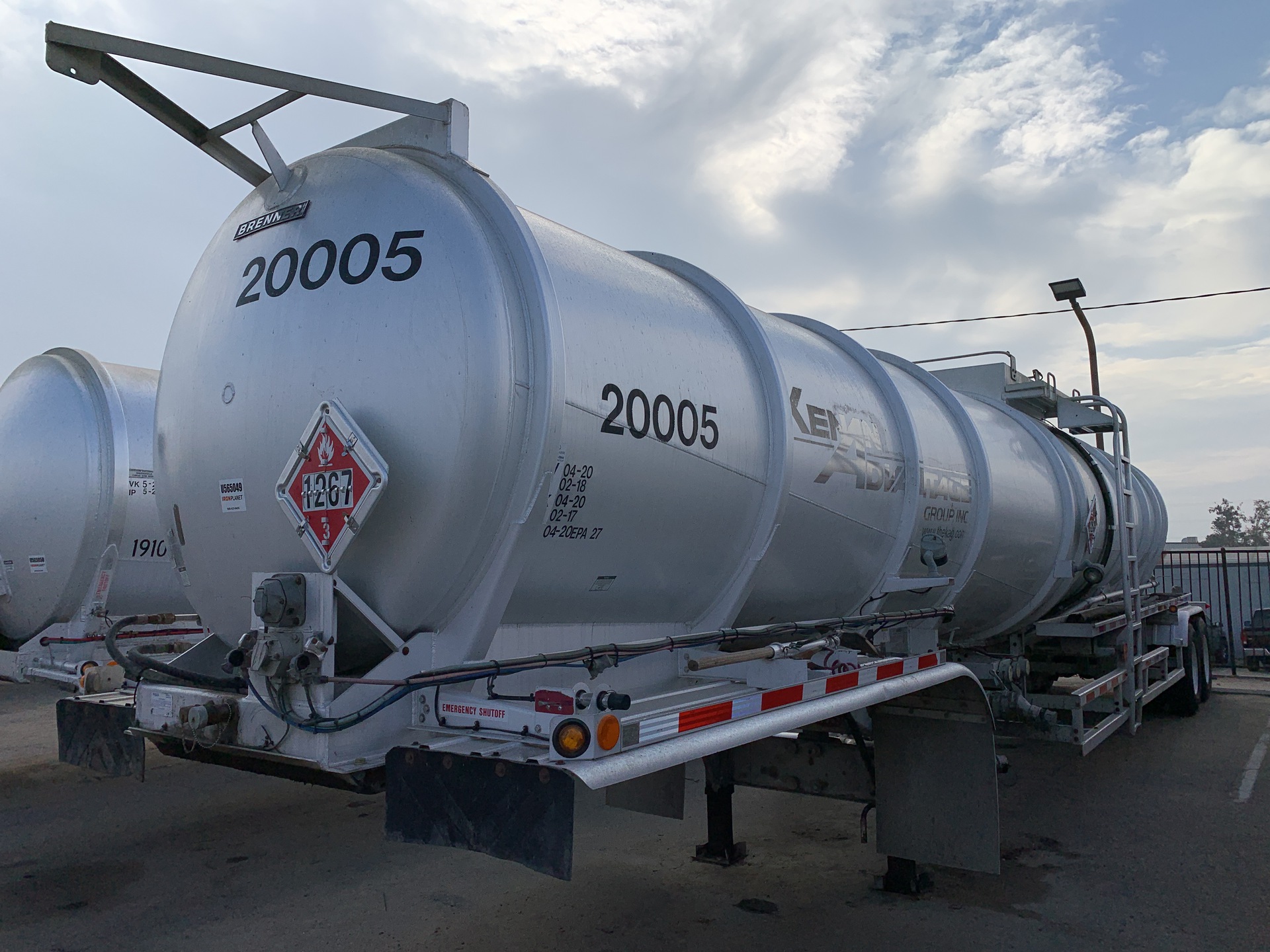 2013 Brenner 8400 gal T/A Tanker Trailer