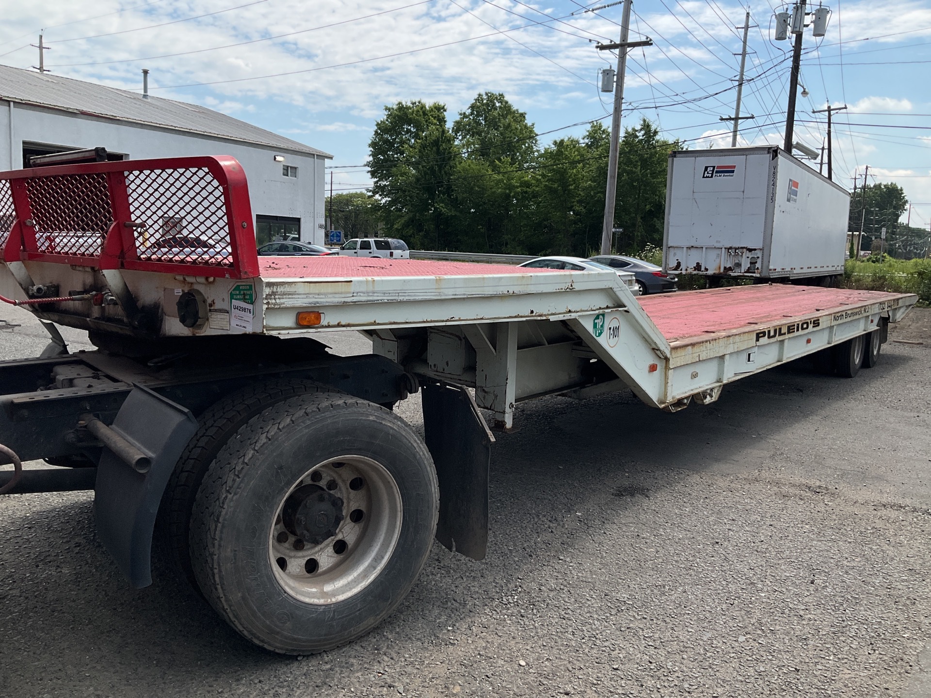 1982 Landoll 317D 42 ft T/A Sliding Axle Trailer