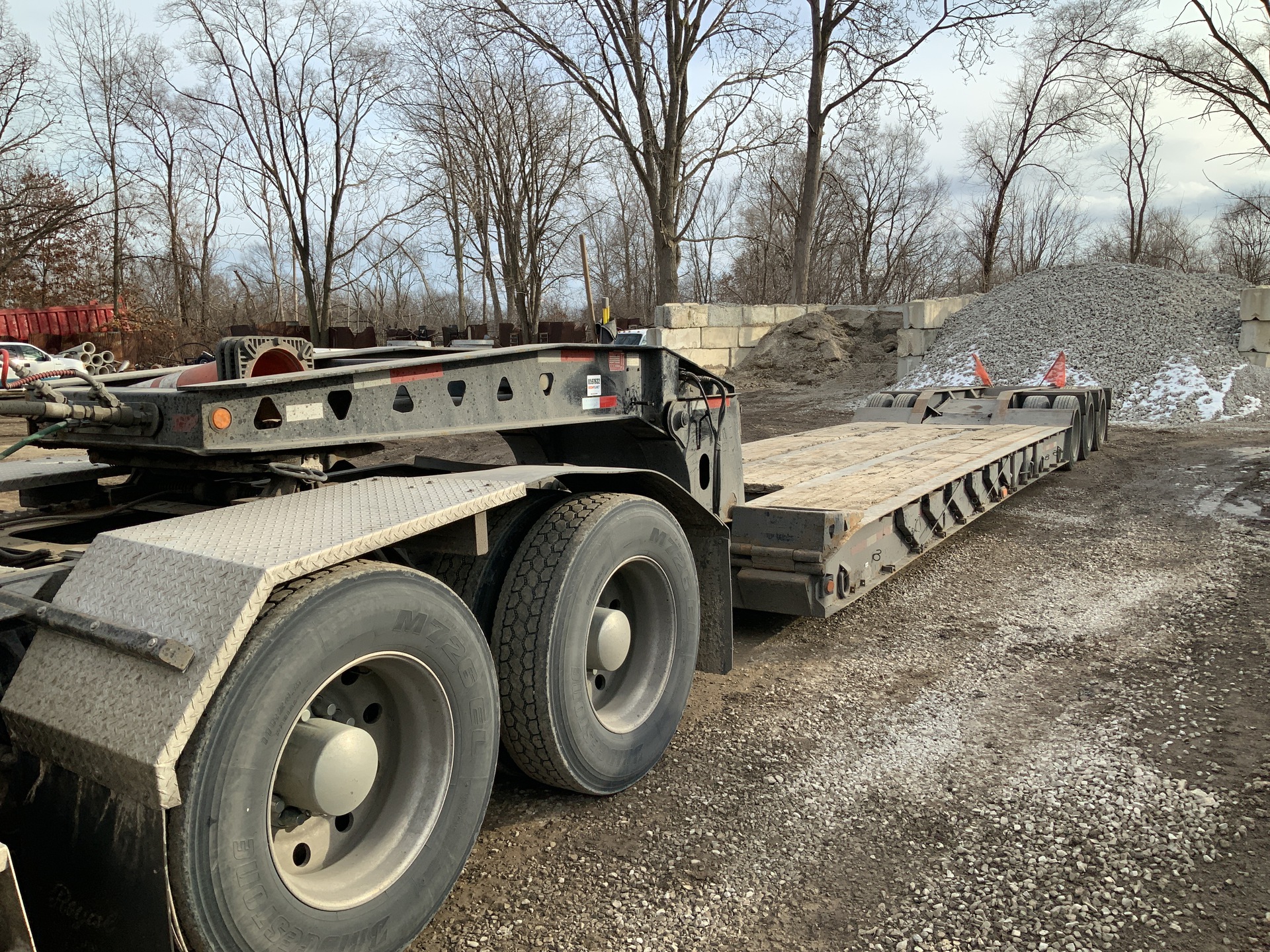 1998 Trail King TK100HDG-493 Removable Gooseneck Lowboy Trailer