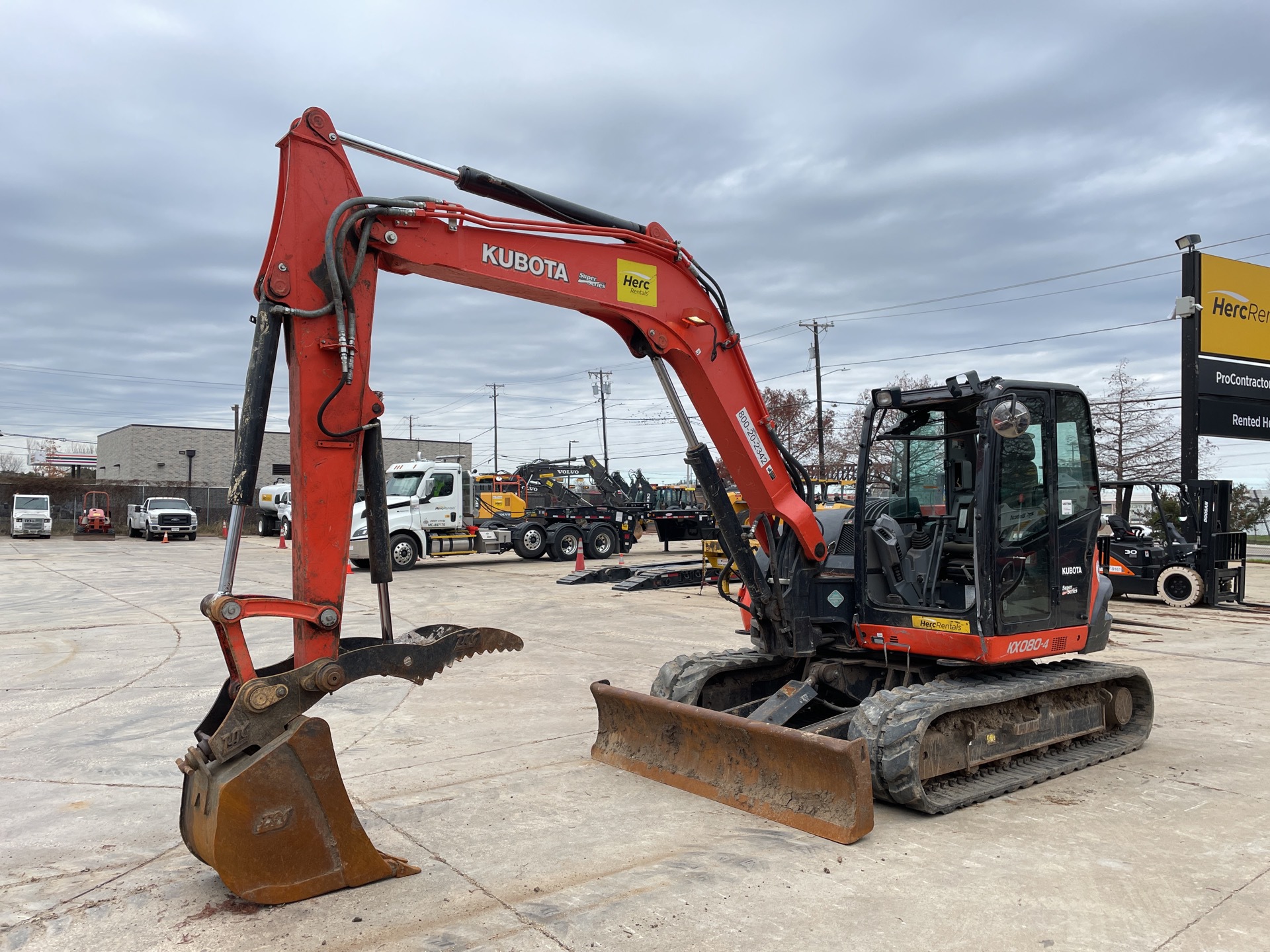 2018 Kubota KX080-4S Mini Excavator