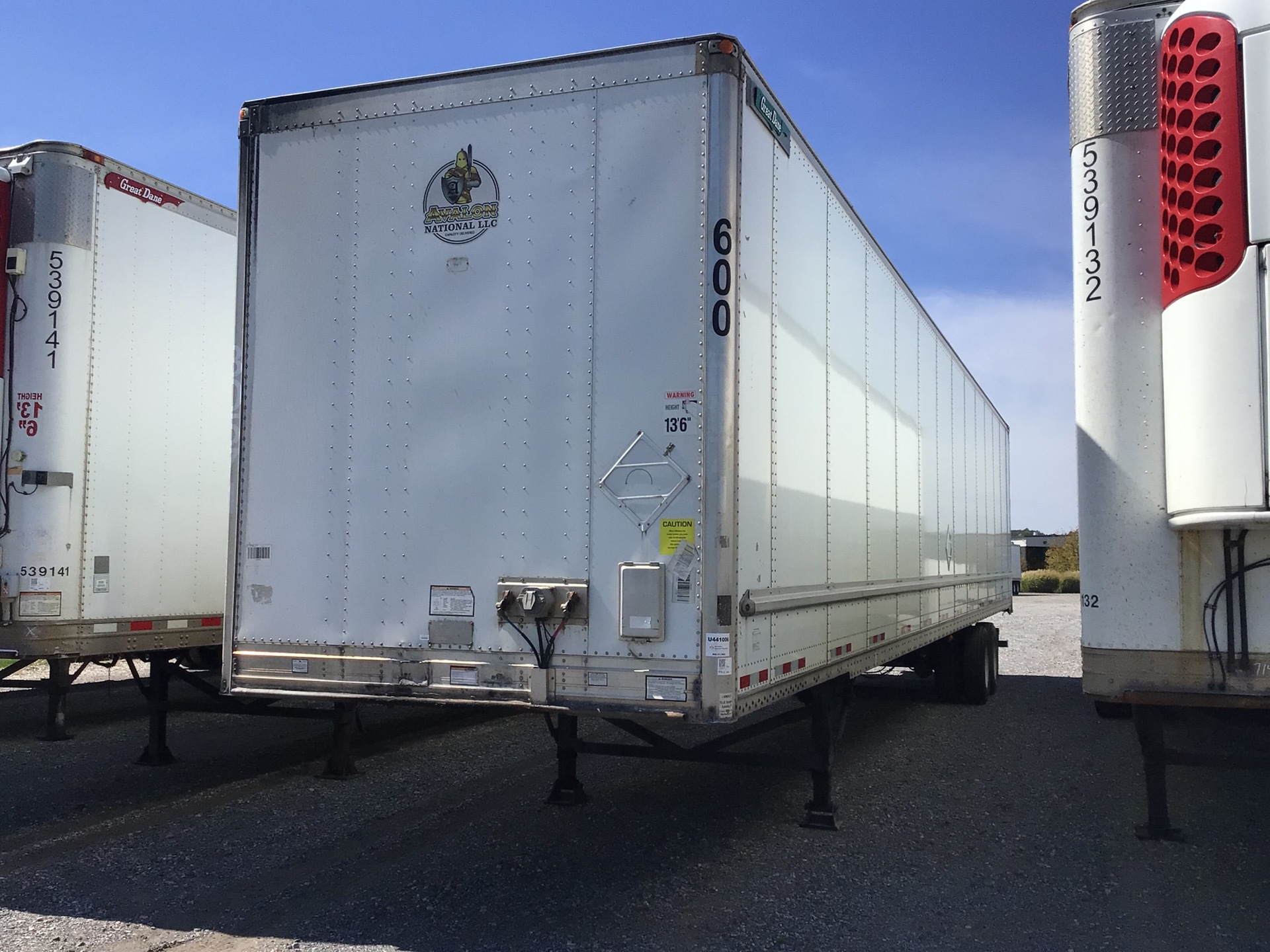 2011 Great Dane 53 ft T/A Van Trailer