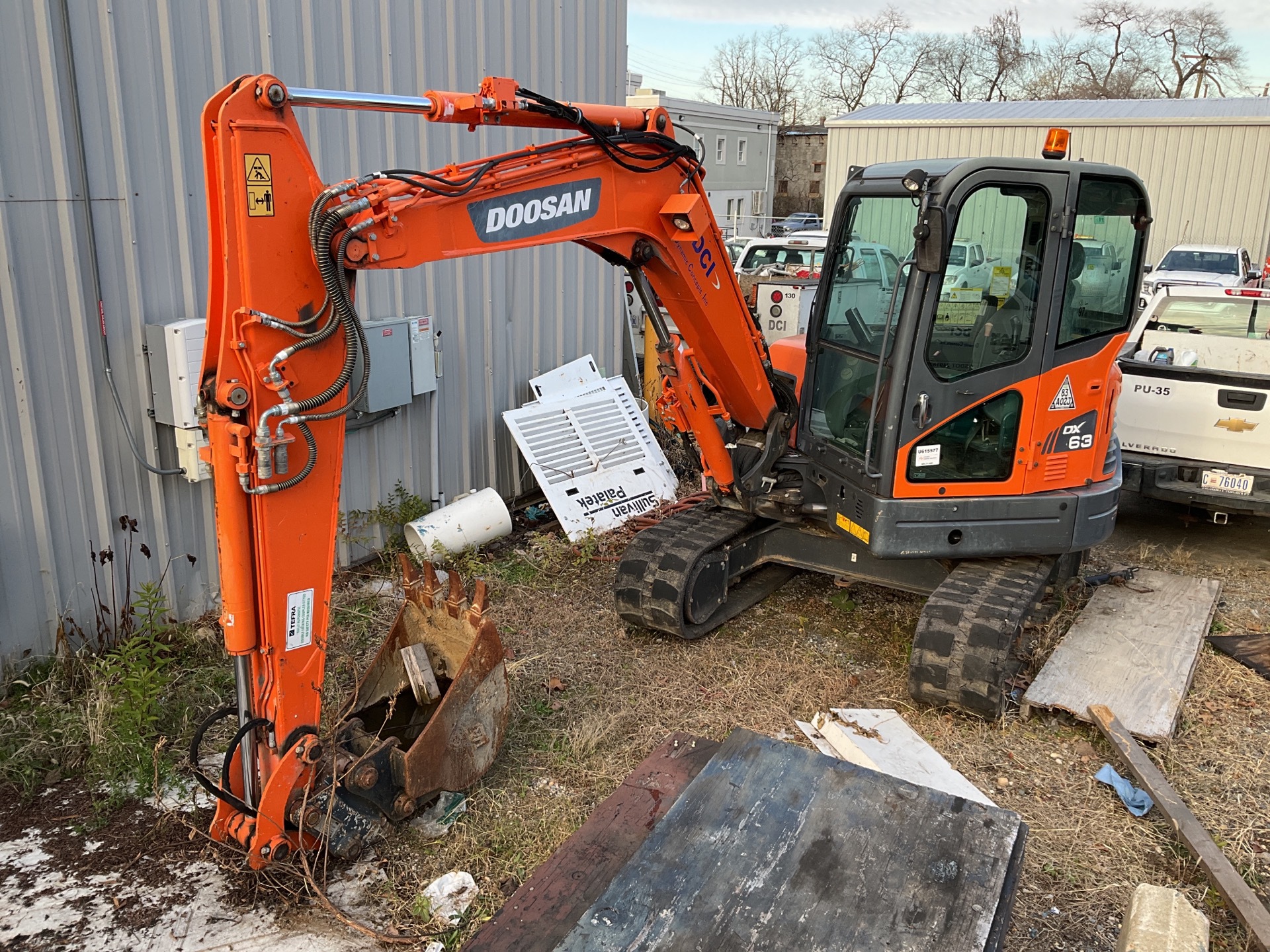 2017 Doosan DX63-3 Mini Excavator