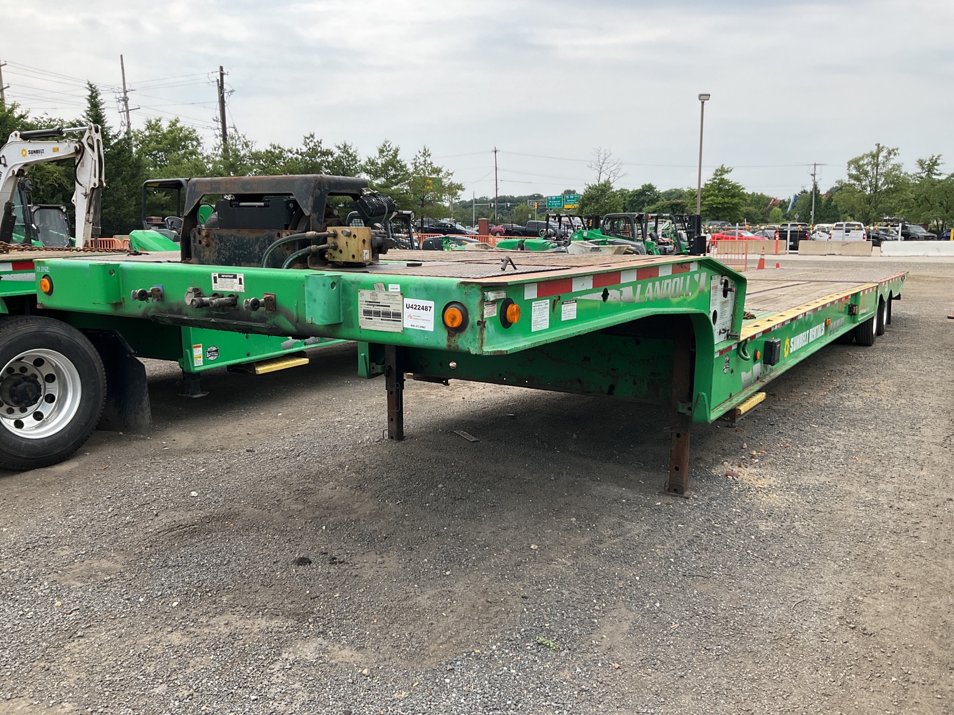 2015 Landoll 48 Ft Sliding Axle 86300 lb T/A Flatbed Trailer