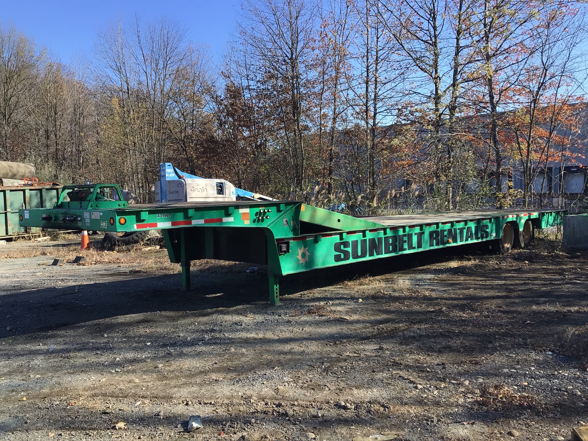 2012 Trail King TK70HT 48 ft T/A Gooseneck Step Deck Trailer