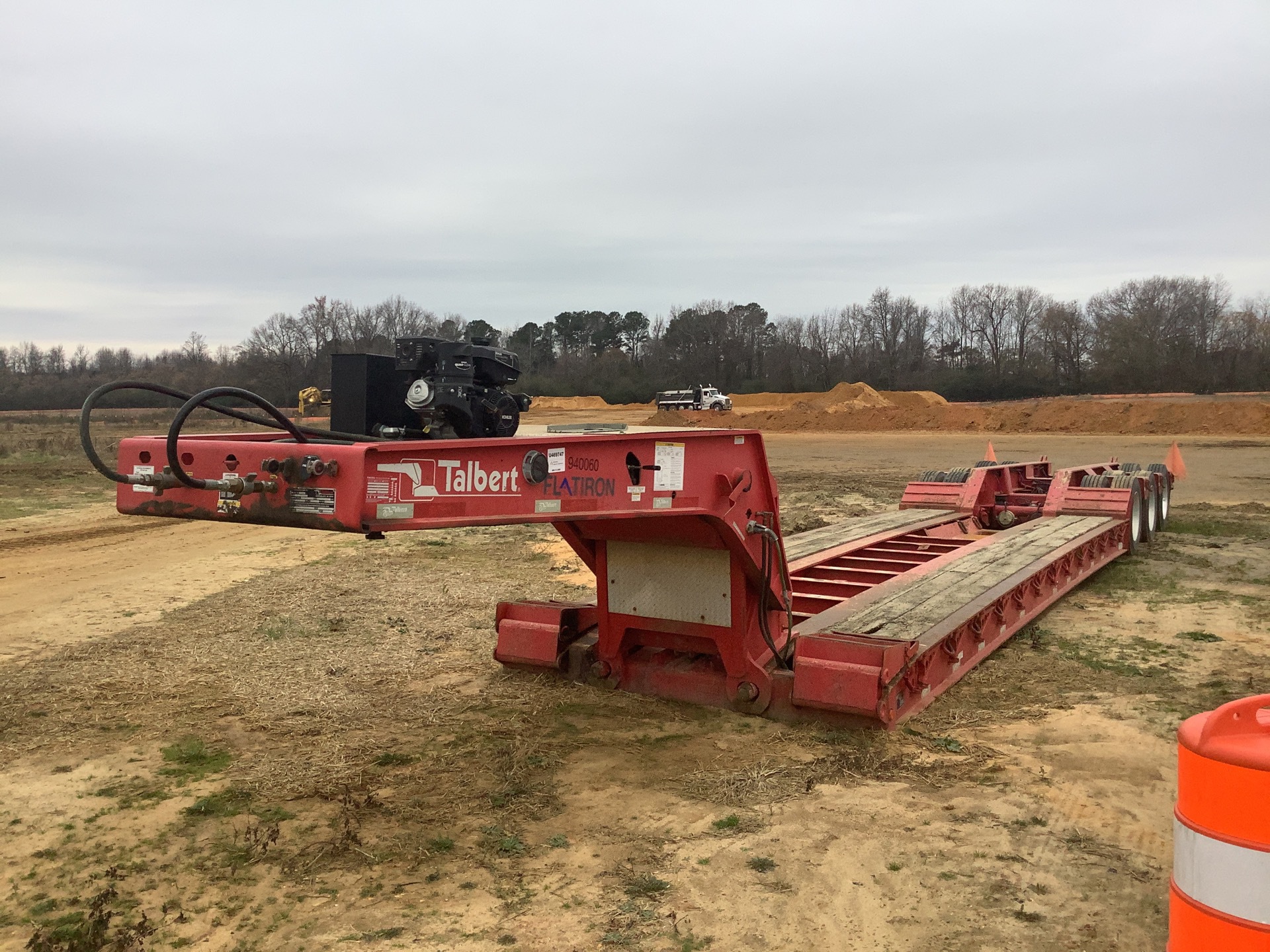 2015 Talbert 55T 52 ft Tri/A Removable Gooseneck Lowboy Trailer