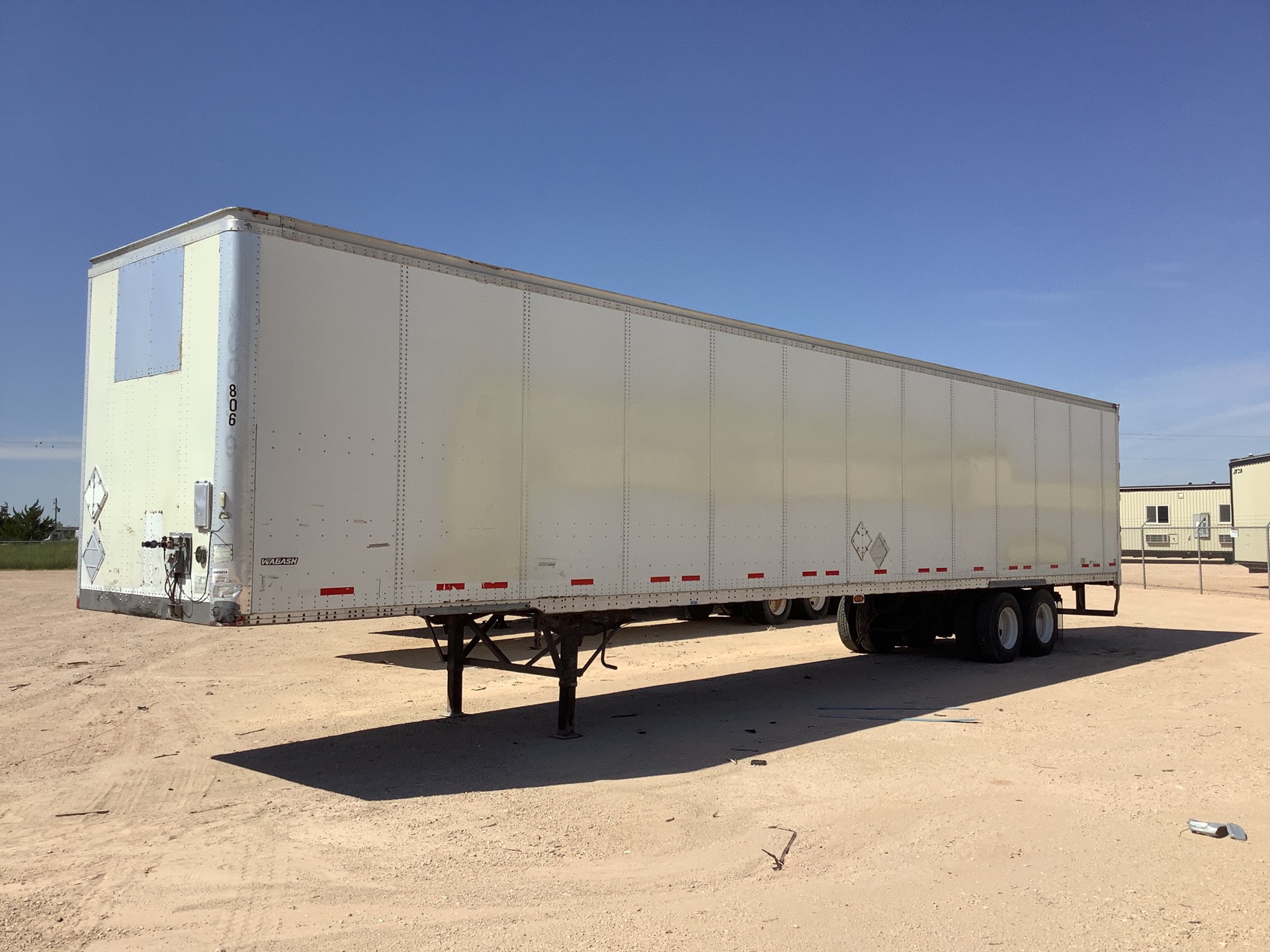 2008 Wabash 53 ft x 102 in T/A Van Trailer