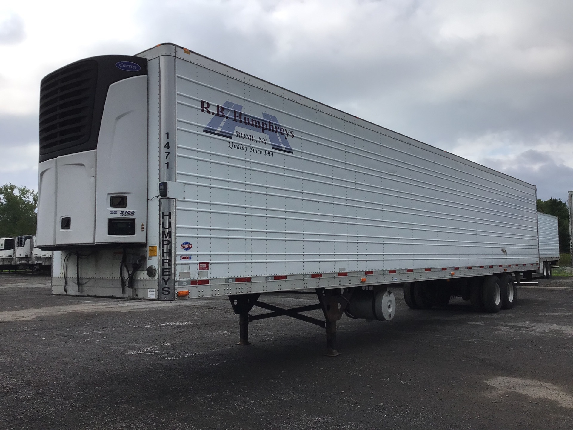 2015 Utility VS2R 53 ft x 102 in T/A Refrigerated Trailer