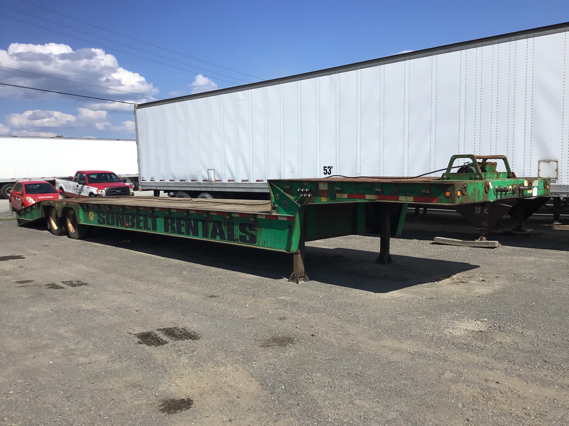 2012 Trail King TK70HT-482 T/A Hydraulic Tail Trailer