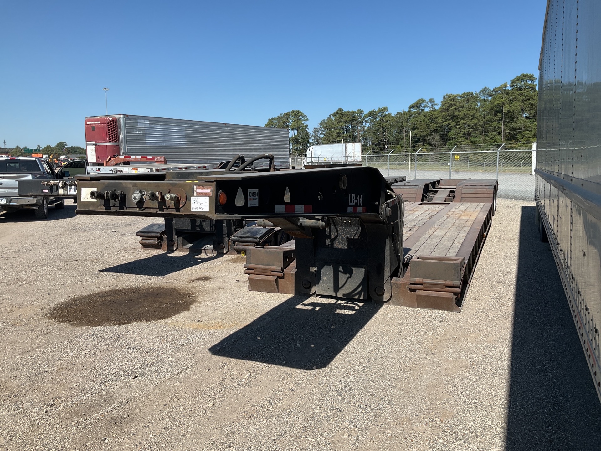 1999 Trail King TK110HDG-493 50 ton 23 ft Tri/A Removable Gooseneck Lowboy Trailer