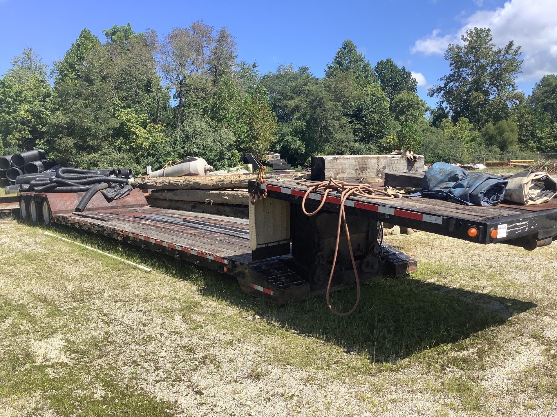 1980 Transport Trailers 20-LX-AD Tri/A Removable Gooseneck Lowboy Trailer