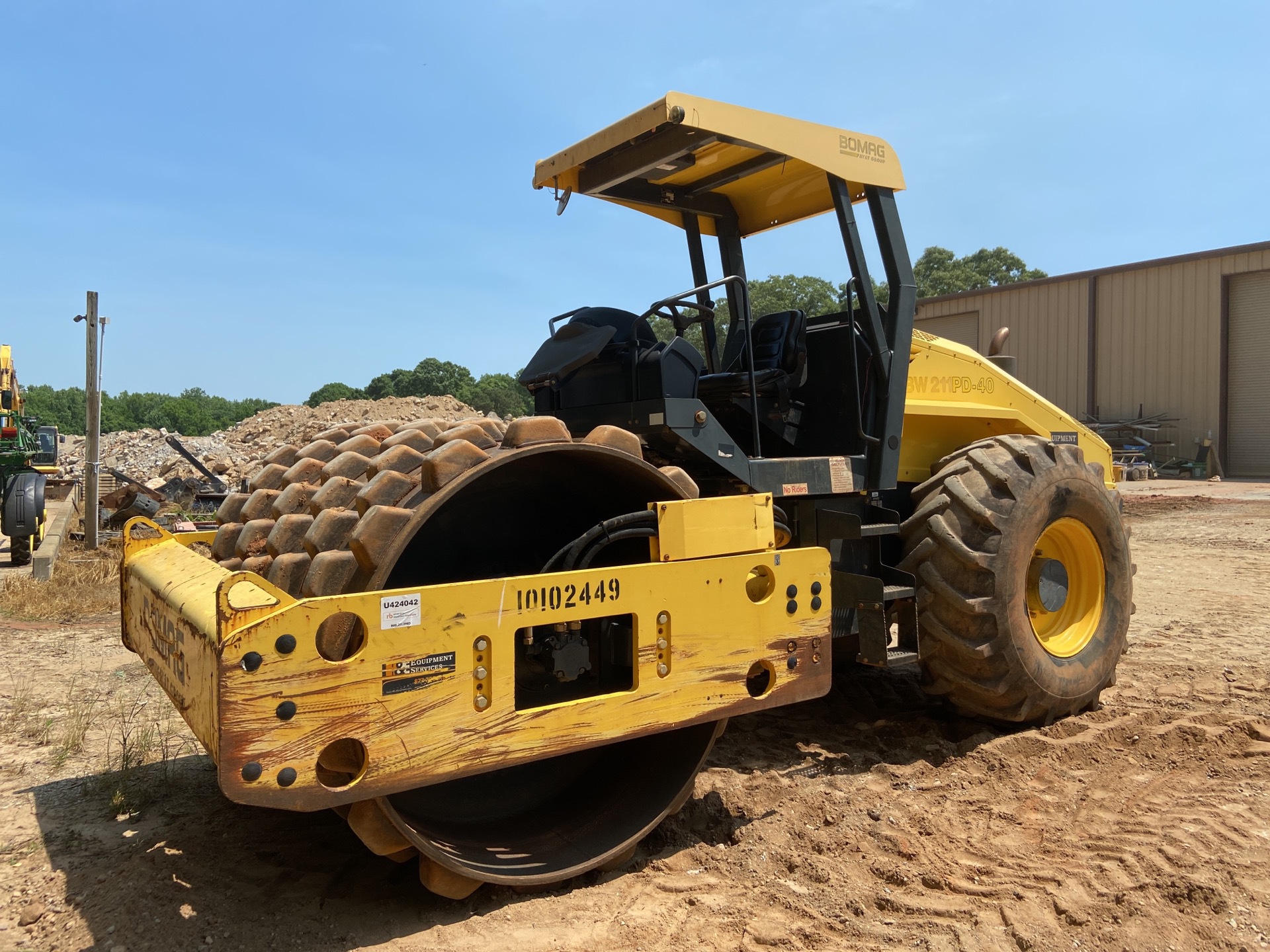 2012 Bomag BW211PD-40 Padfoot Drum Compactor