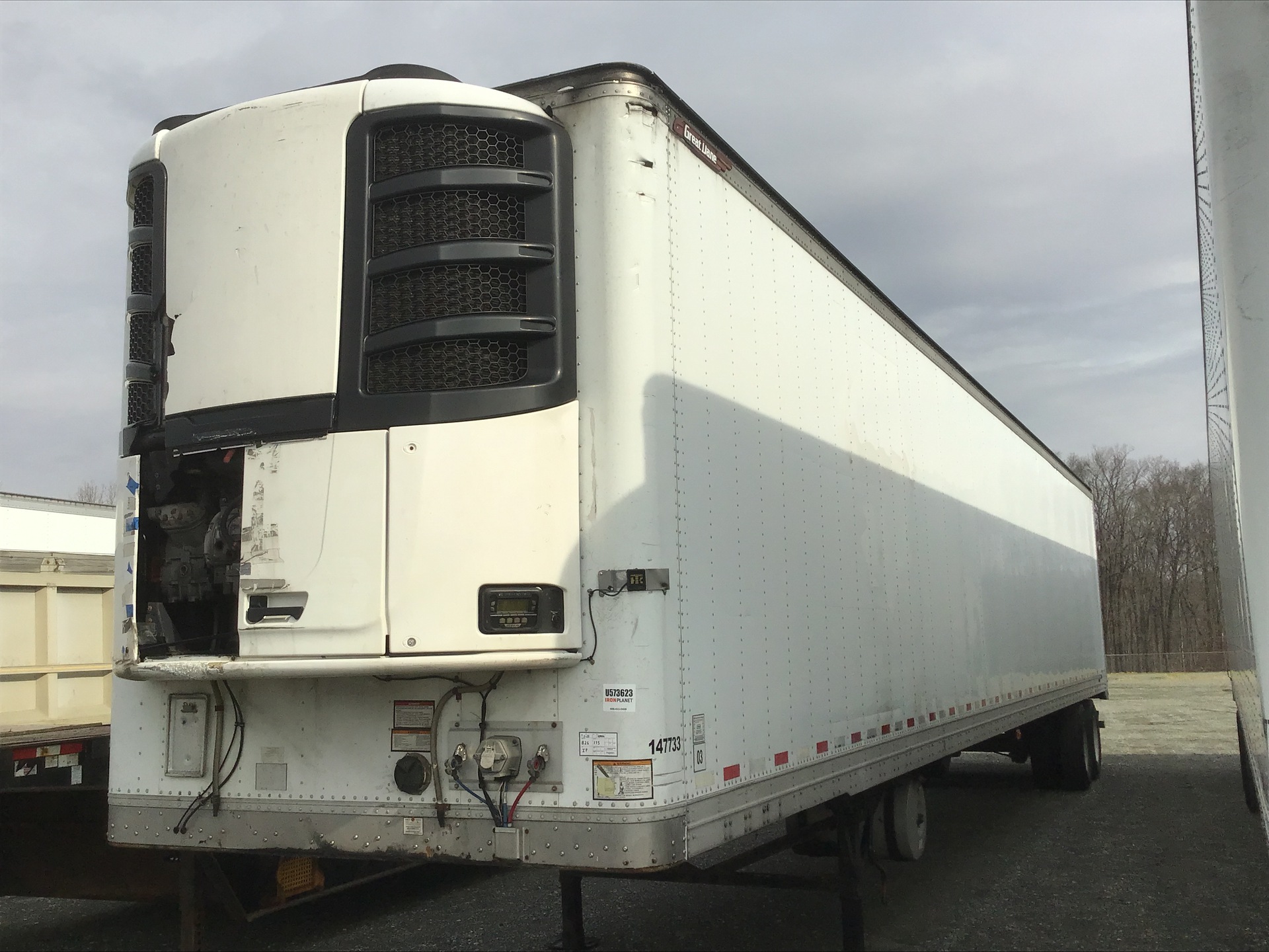 2016 Great Dane 53 ft 51 ft T/A Refrigerated Trailer