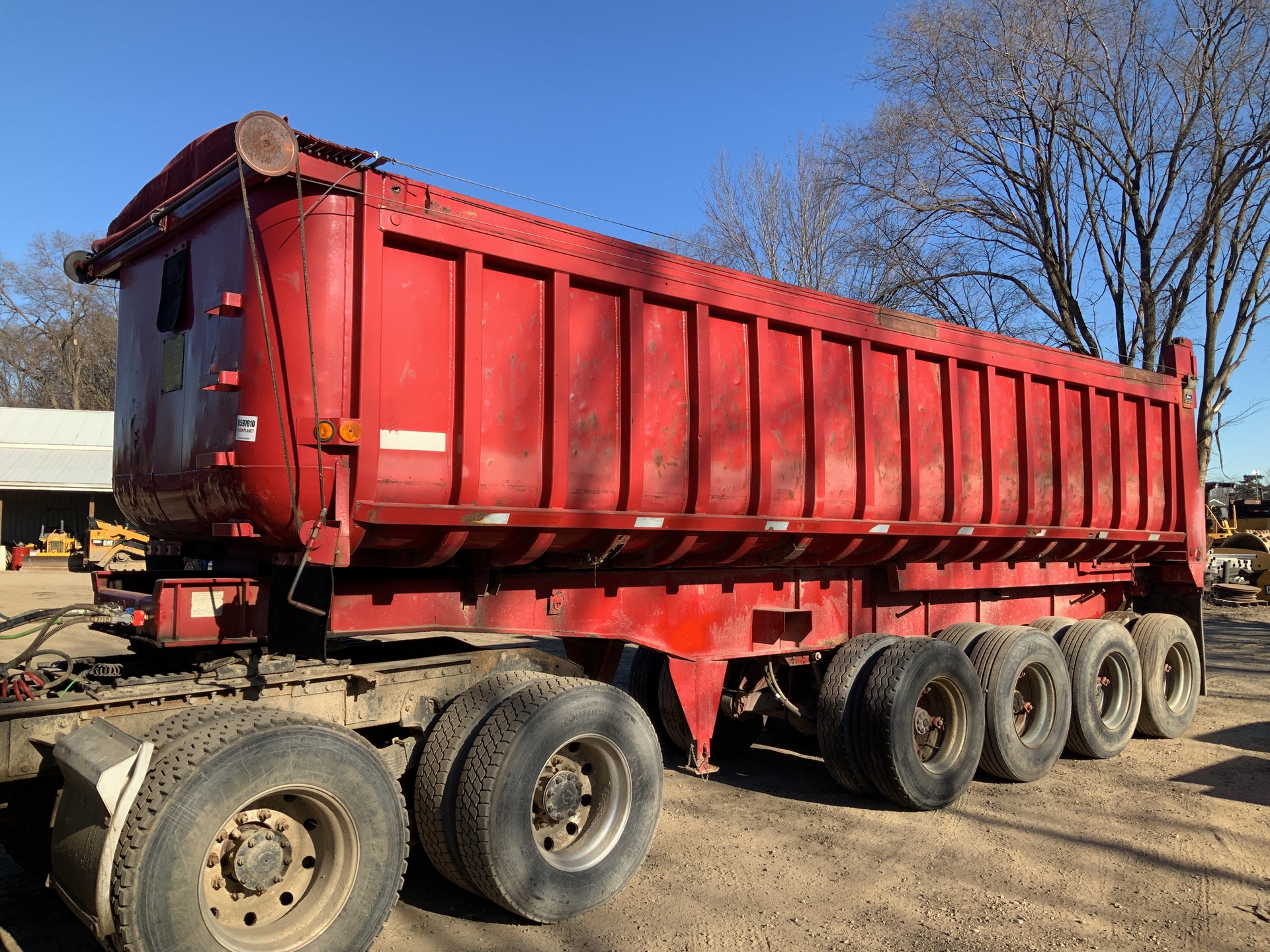 1986 Fruehauf ND220G1F3-27 Quad/A End Dump Trailer