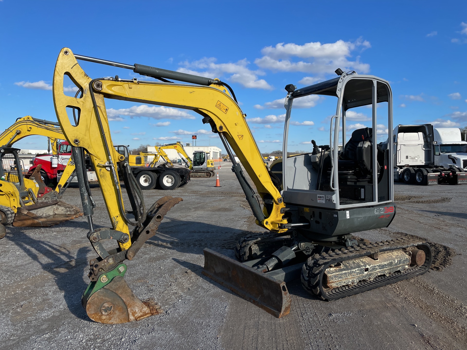 2017 Wacker Neuson EZ38 Mini Excavator