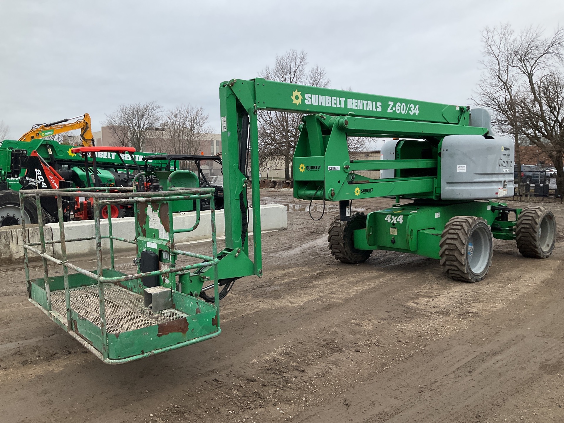 2012 Genie Z-60/34 4WD Diesel Articulating Boom Lift